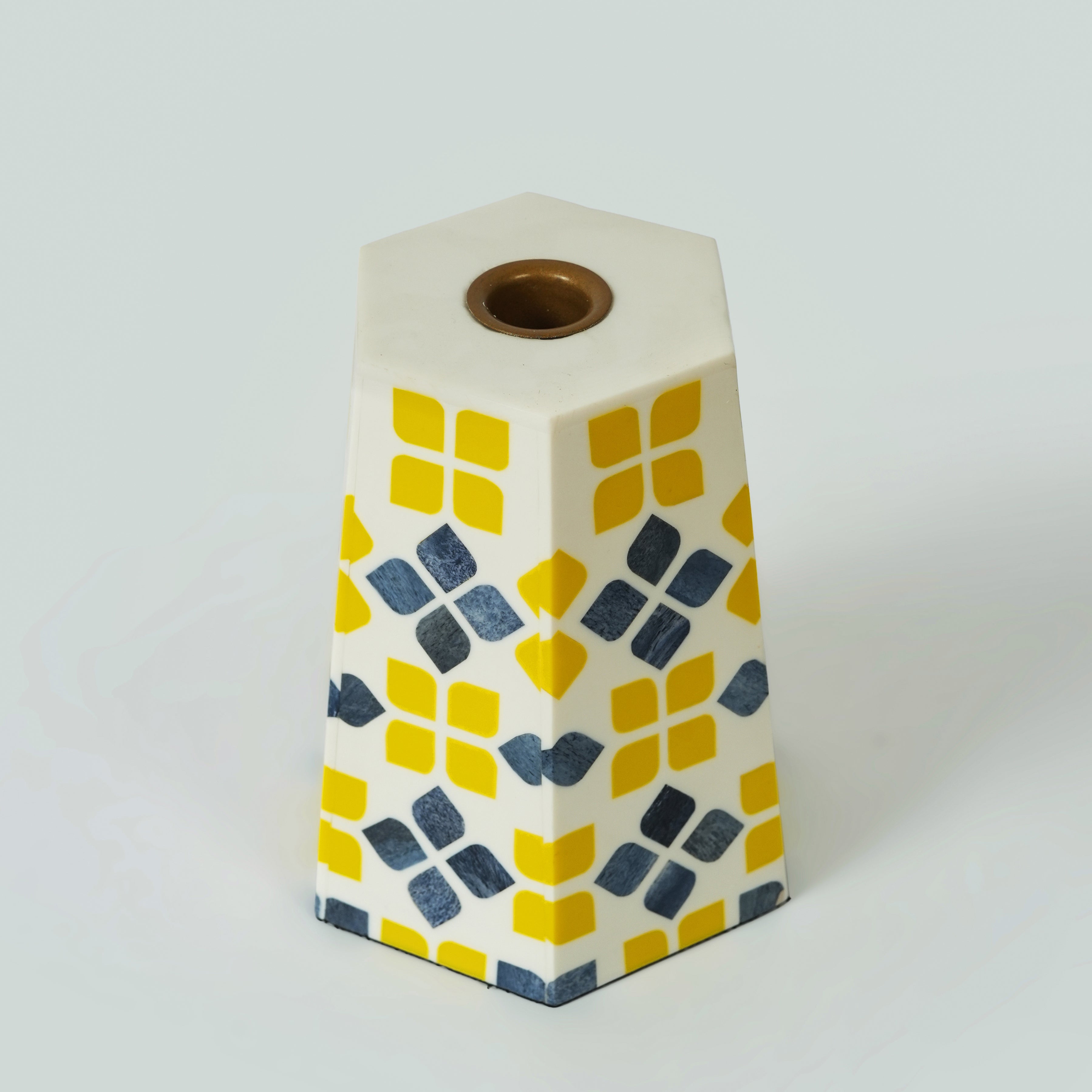 Marigold Mosaic Inlay Candleholder