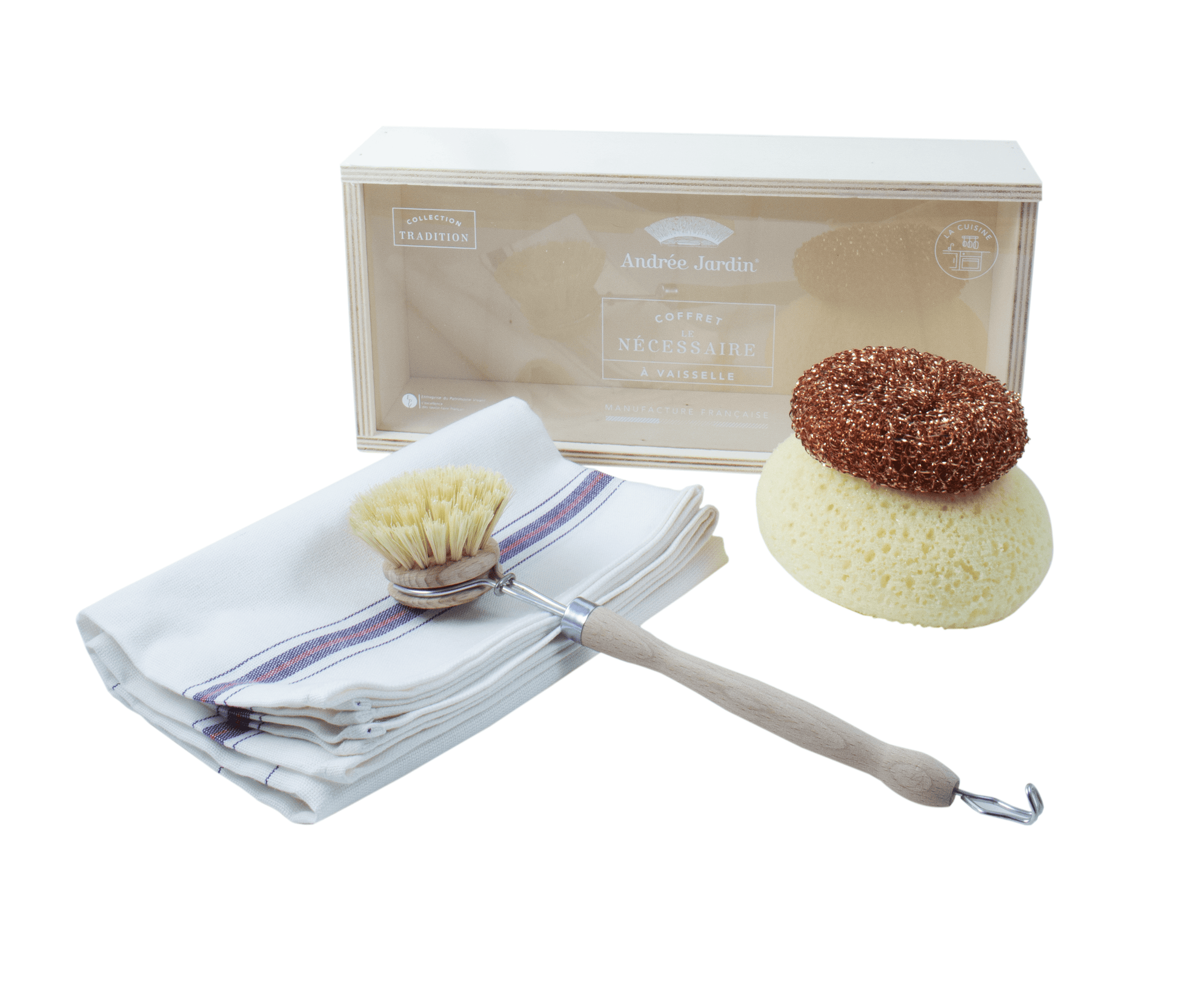 Andrée Jardin "Tradition" Dish Kit in Wooden Box Andrée Jardin andree-jardin-tradition-dish-kit-in-wooden-box - French Dry Goods