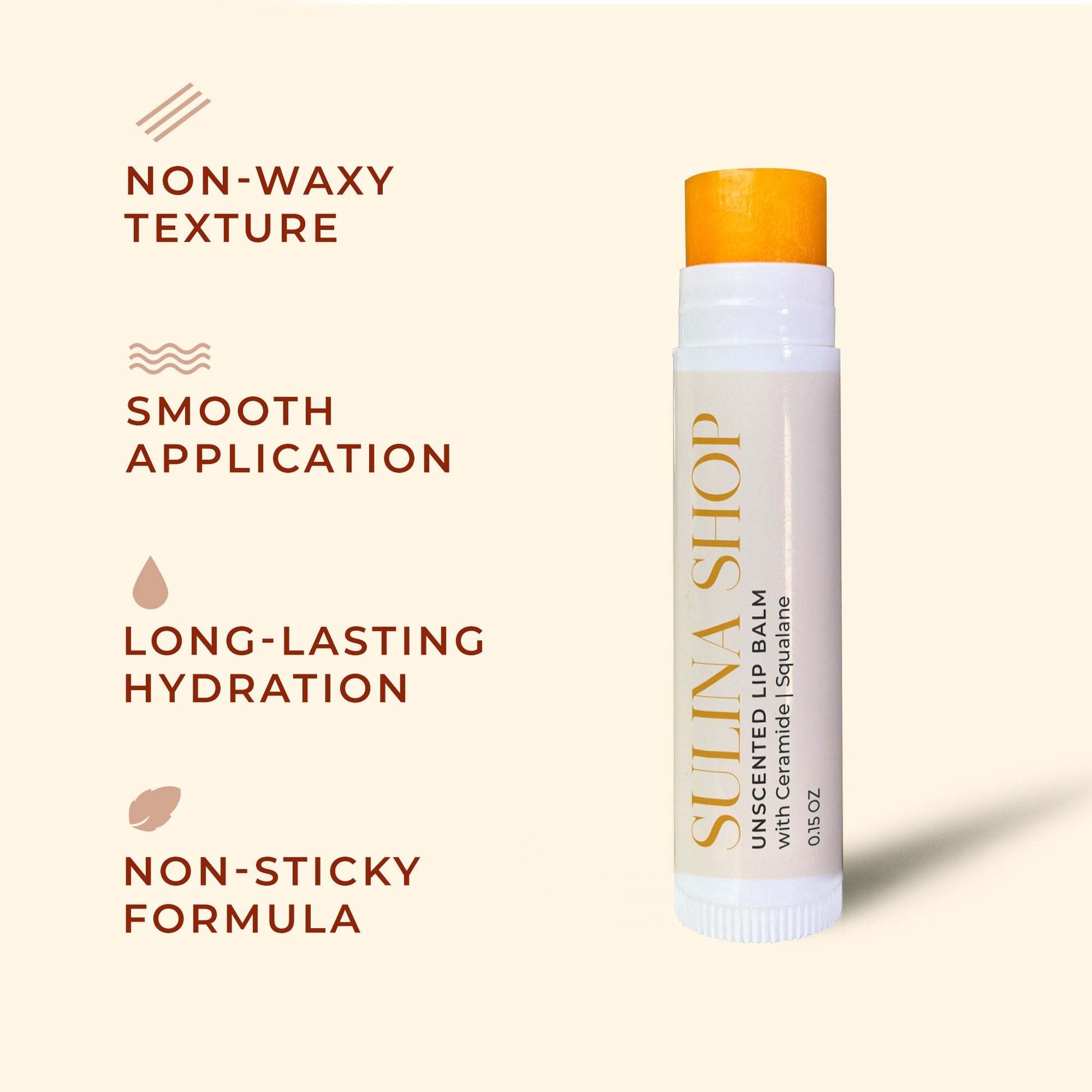Non Waxy Lip Balm unscented