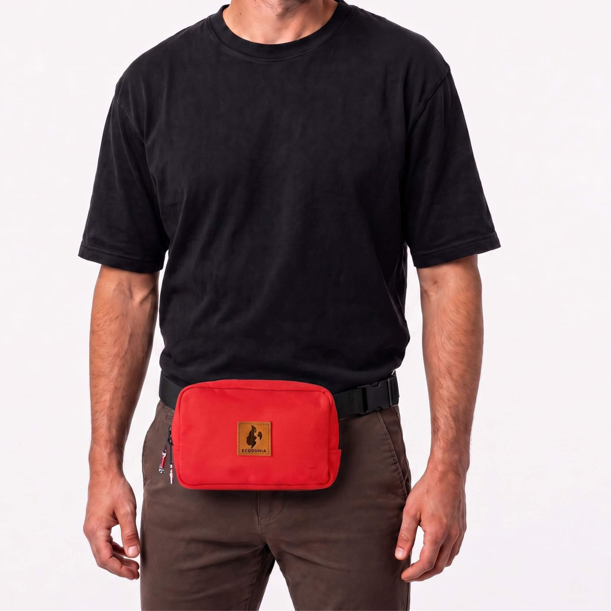 Canvas Crossbody Belt Bag Pouch, The Everywhere Belt Bag #color_red