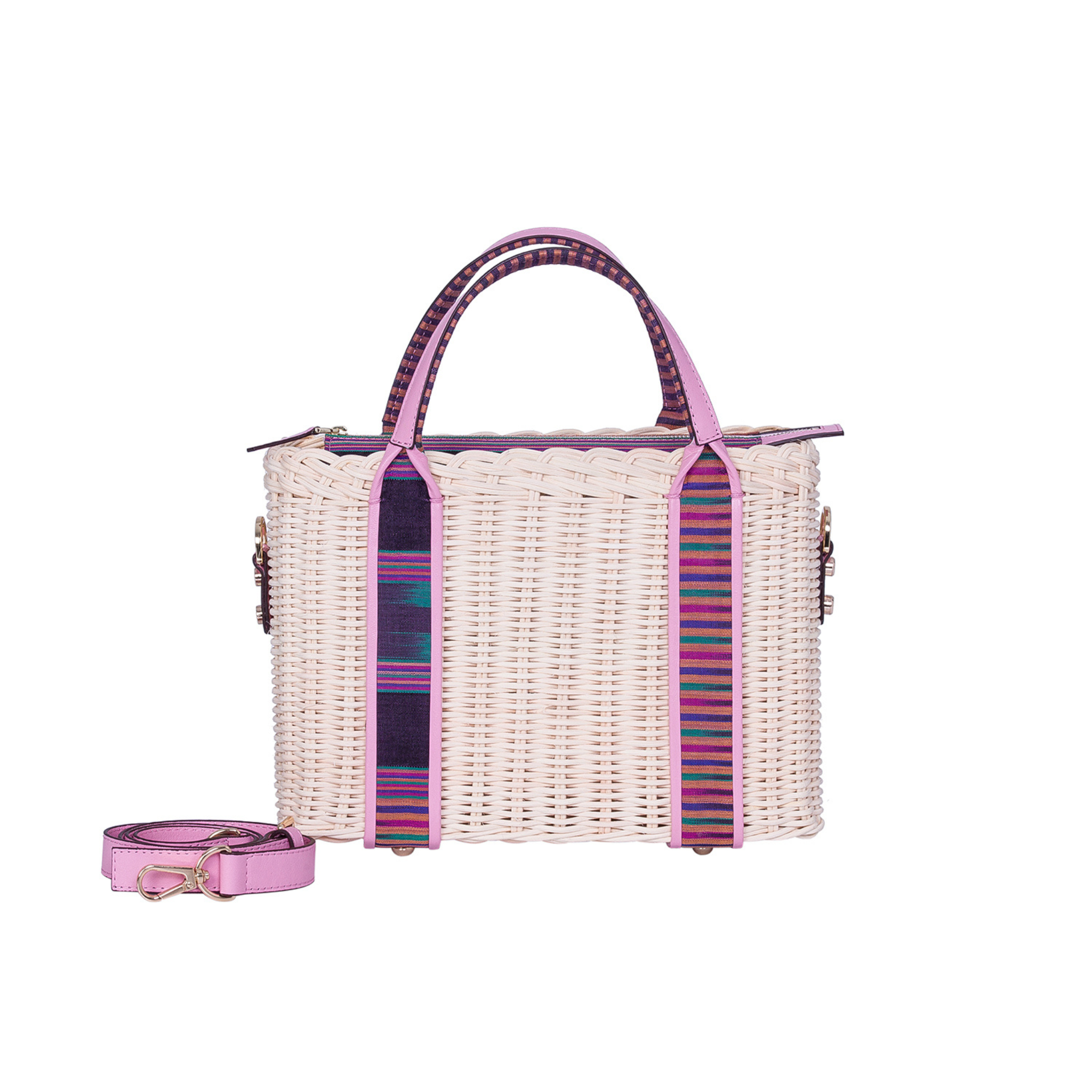 Closer look to Purki. Black and red striped pattern is used on the zipper part.