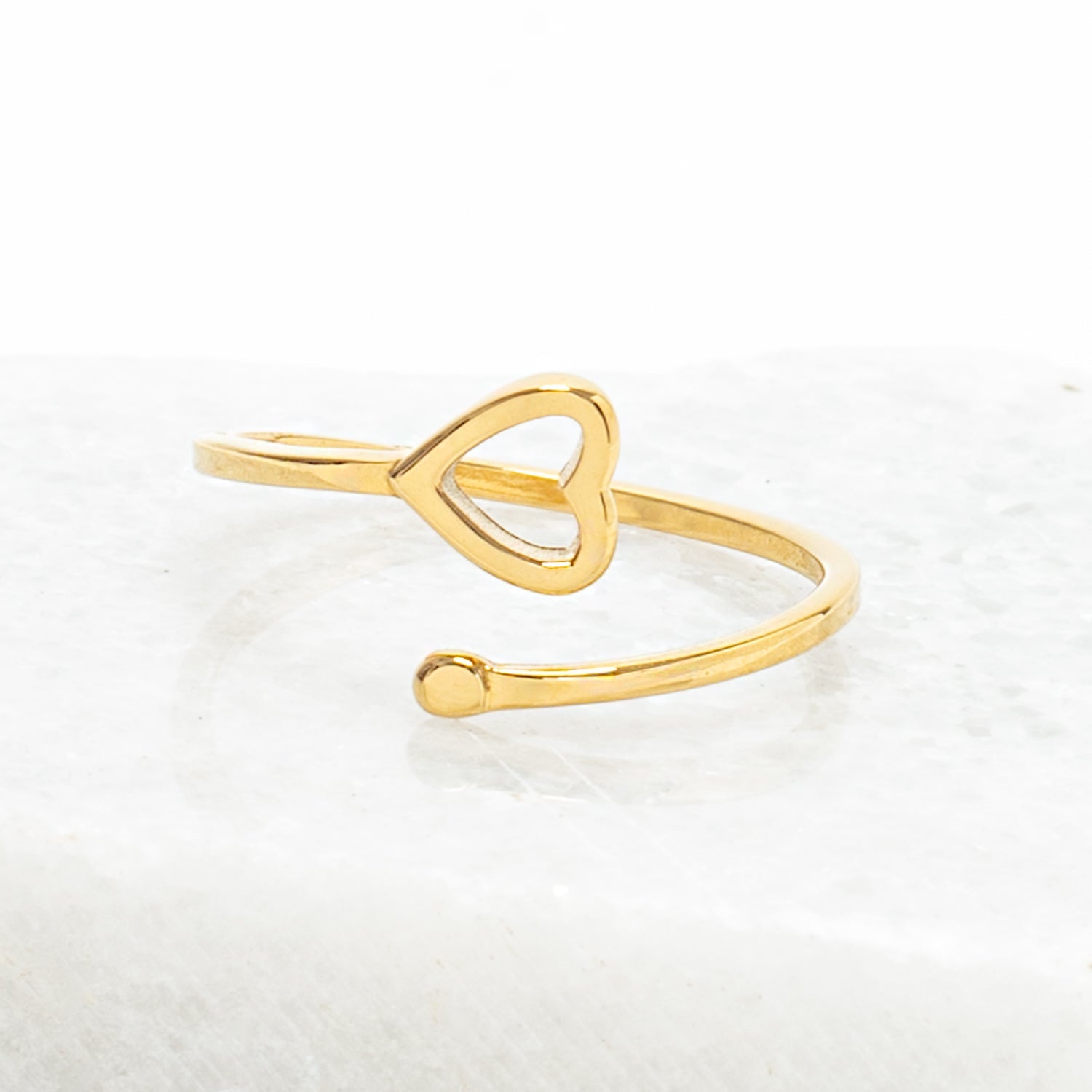 Ada Gold Heart Ring