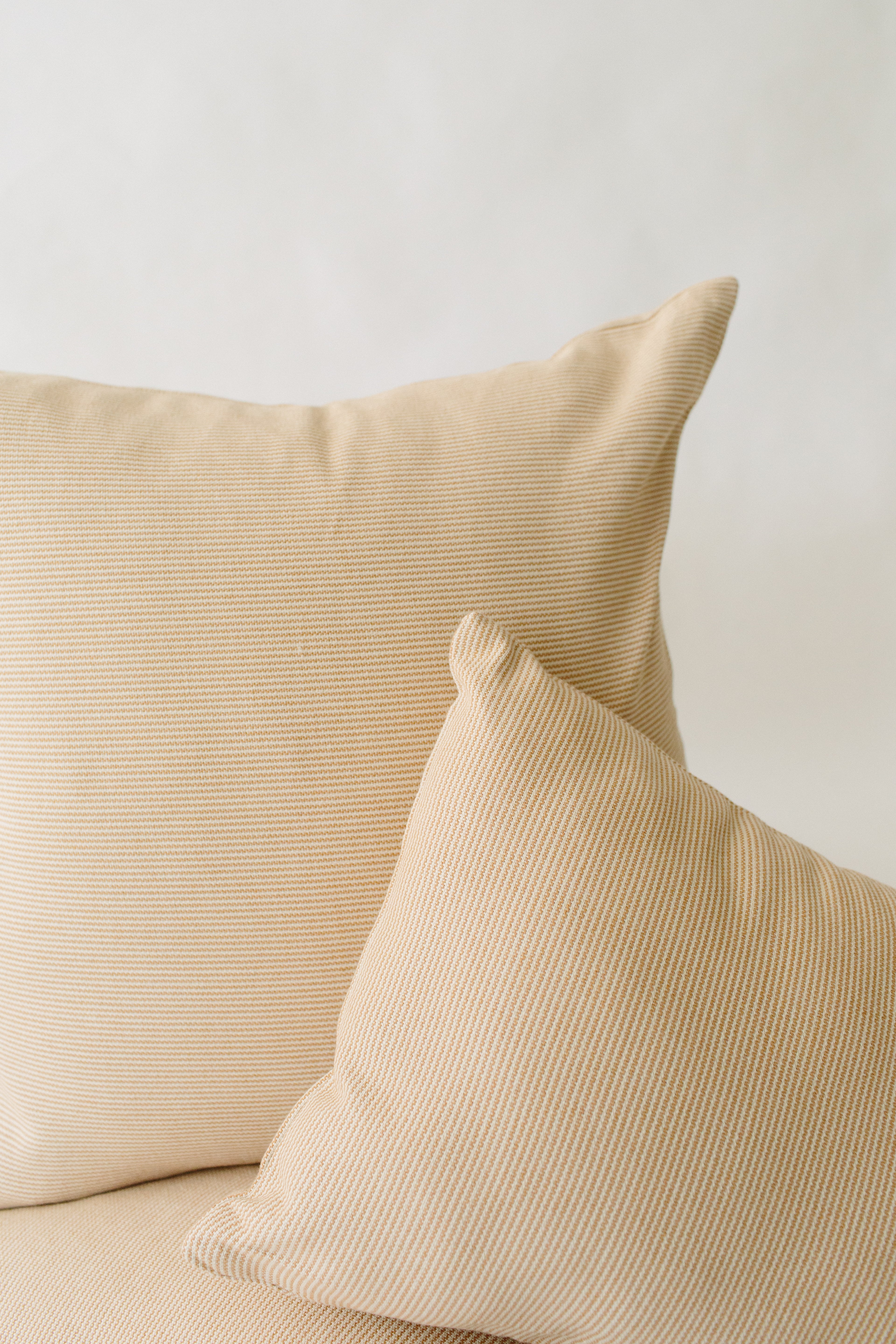 LOOM Imports Rust Pinstripe Lumbar Pillow