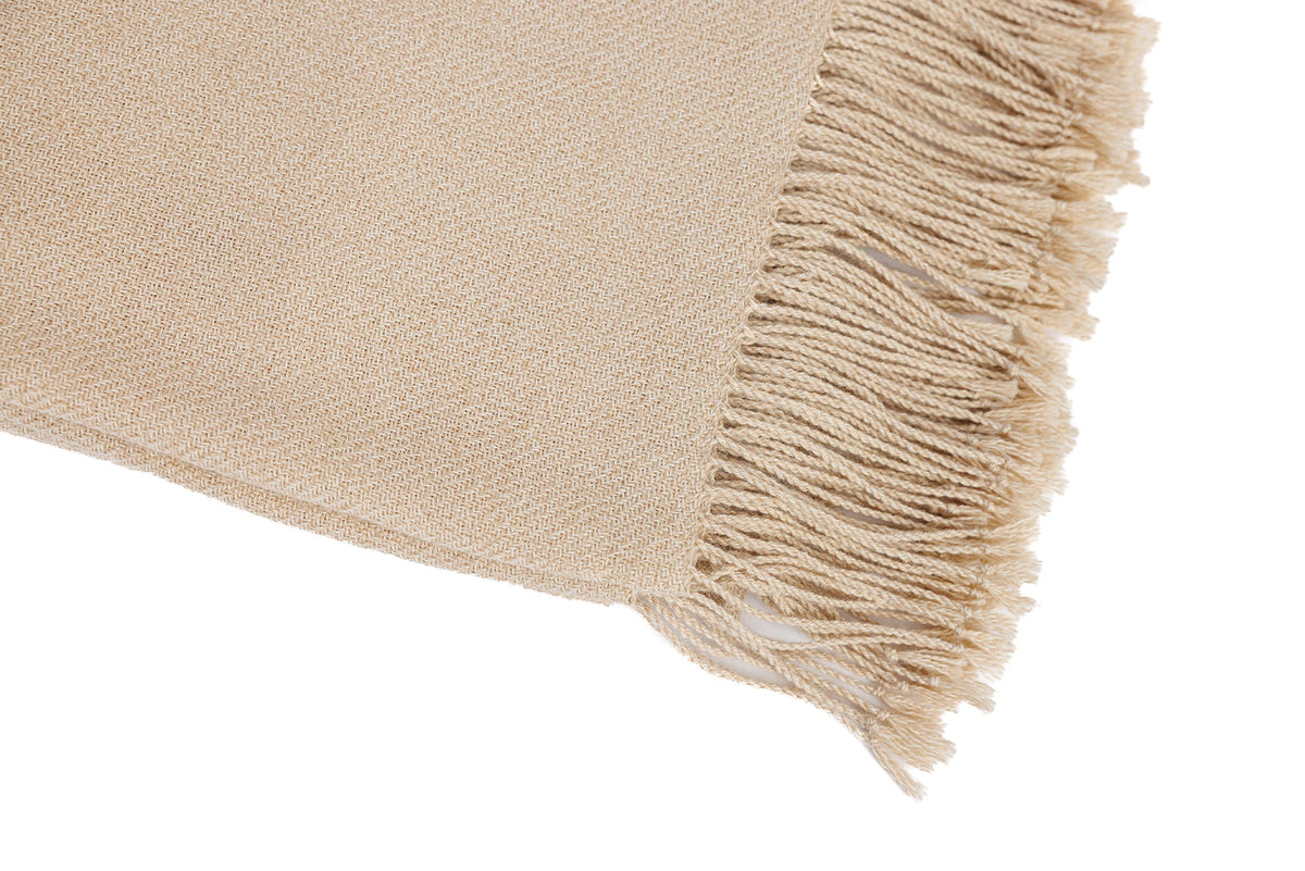 wasi collection ivory throw blanket