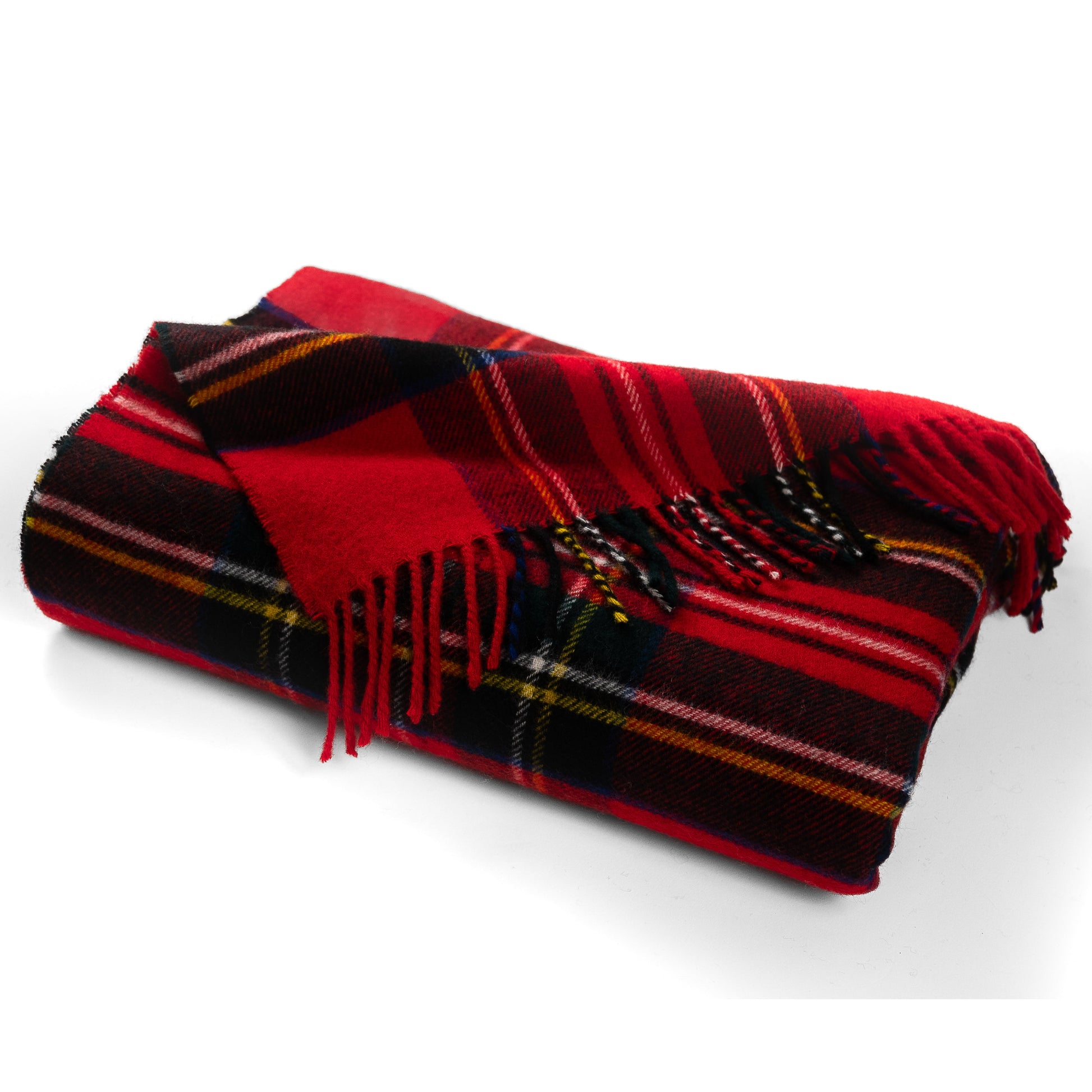 Prince of Scots Merino Wool Throw ~ Royal Stewart ~-Throws and Blankets-[bar code]-Prince of Scots