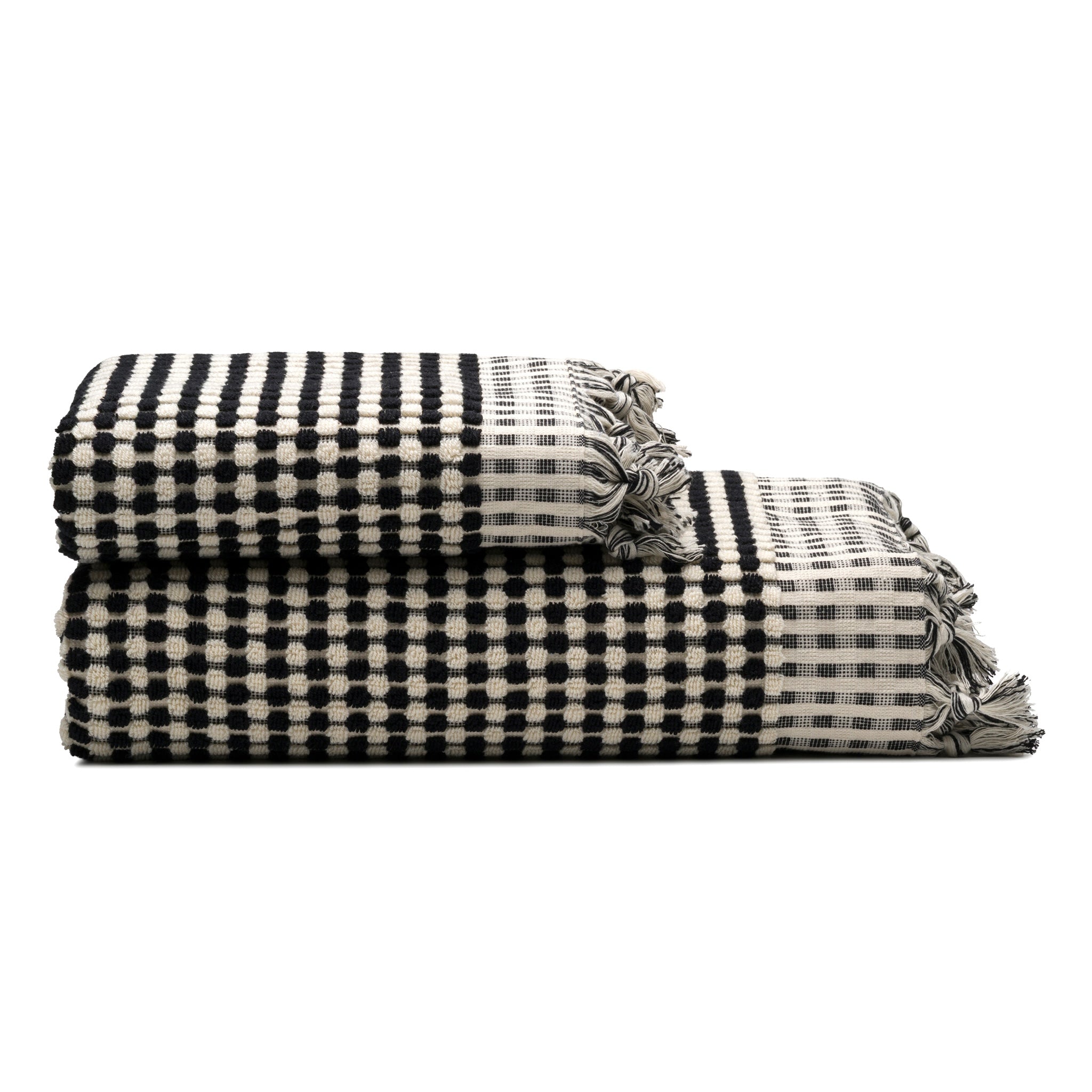 Dots Turkish Cotton Terry Bath and Hand Towels