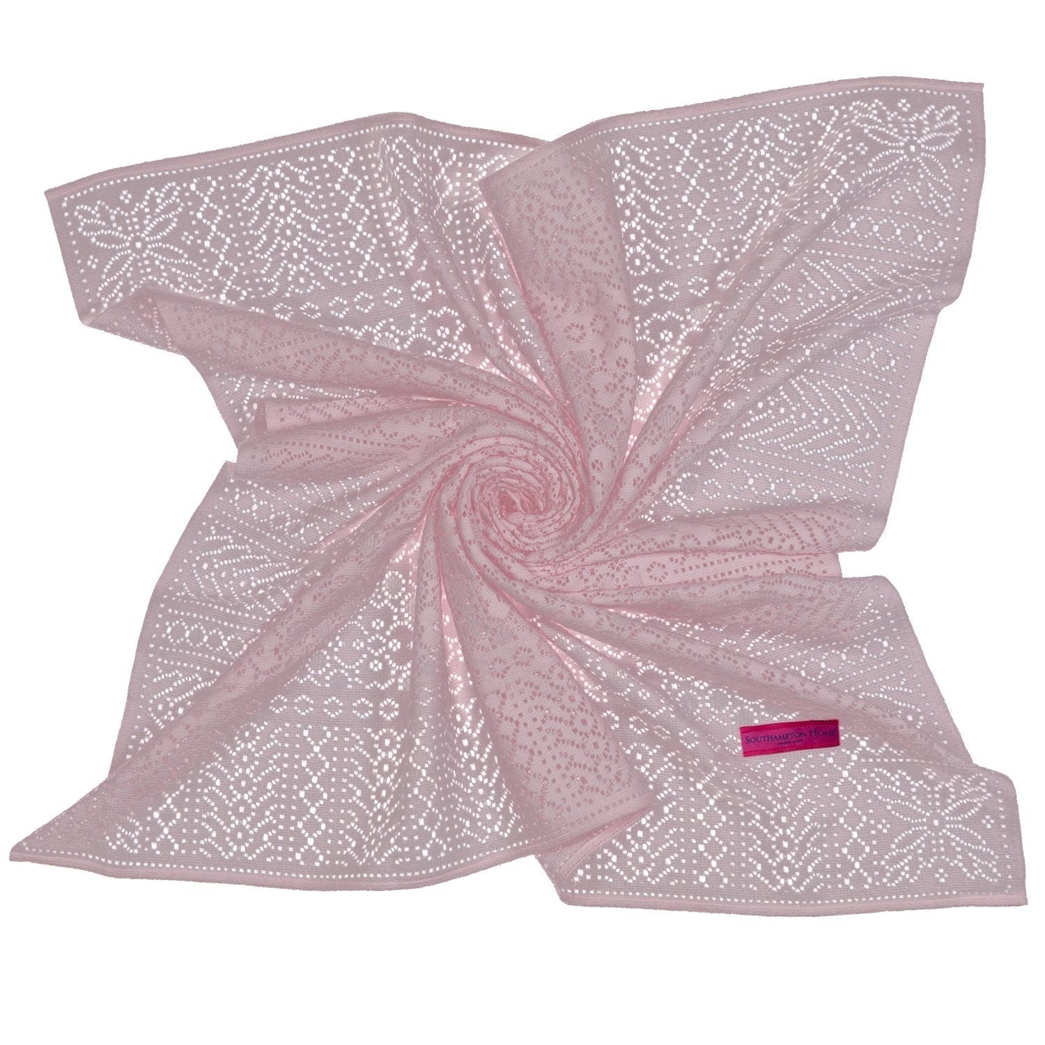 Southampton Home Lace Weave Baby Shawl ~ Pink ~-Gifts-00810032751180-{sku]-Prince of Scots