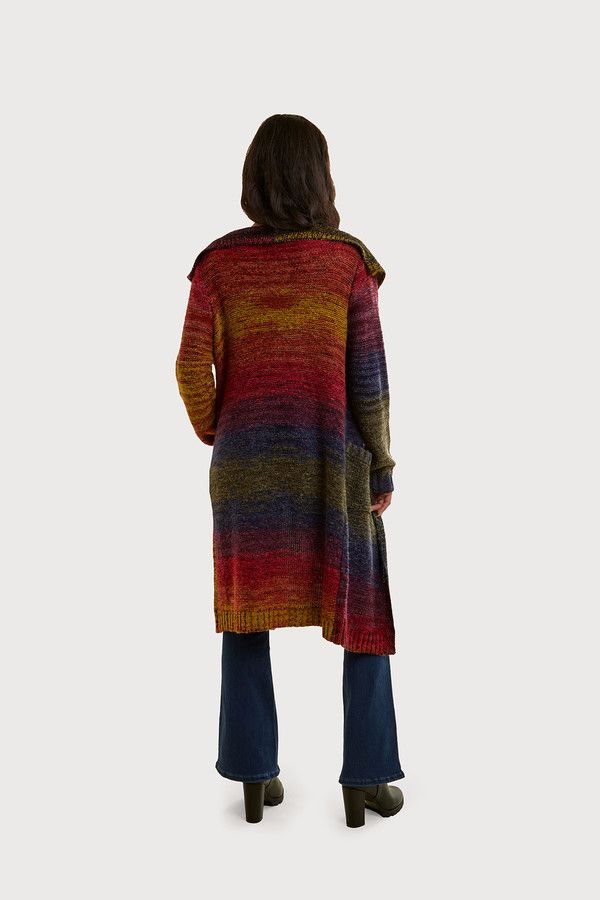 Rainbow Long Cardigan - Multi
