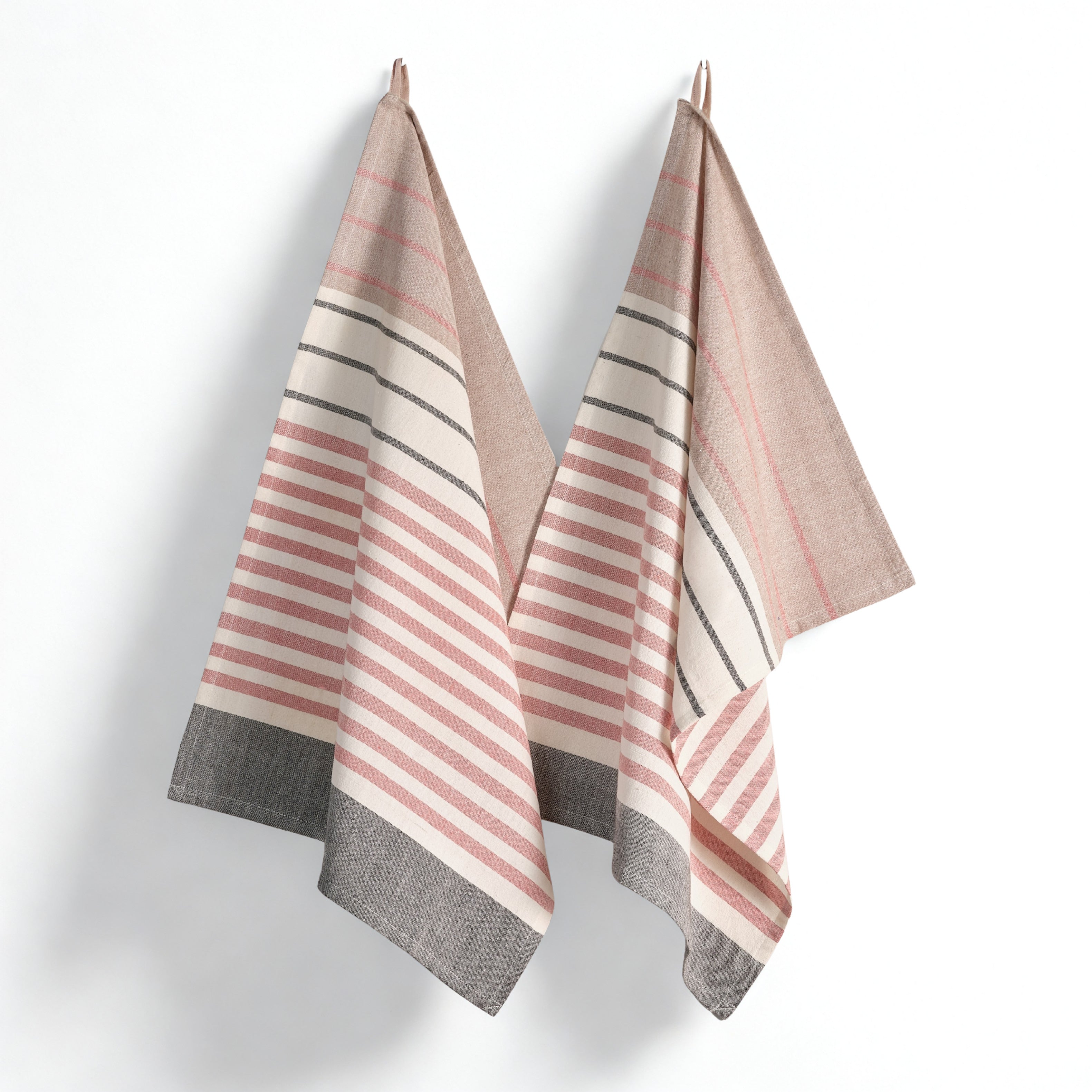 Handwoven Cotton Kitchen Towels | Set of 2 | Fair Trade | Airy Stripe