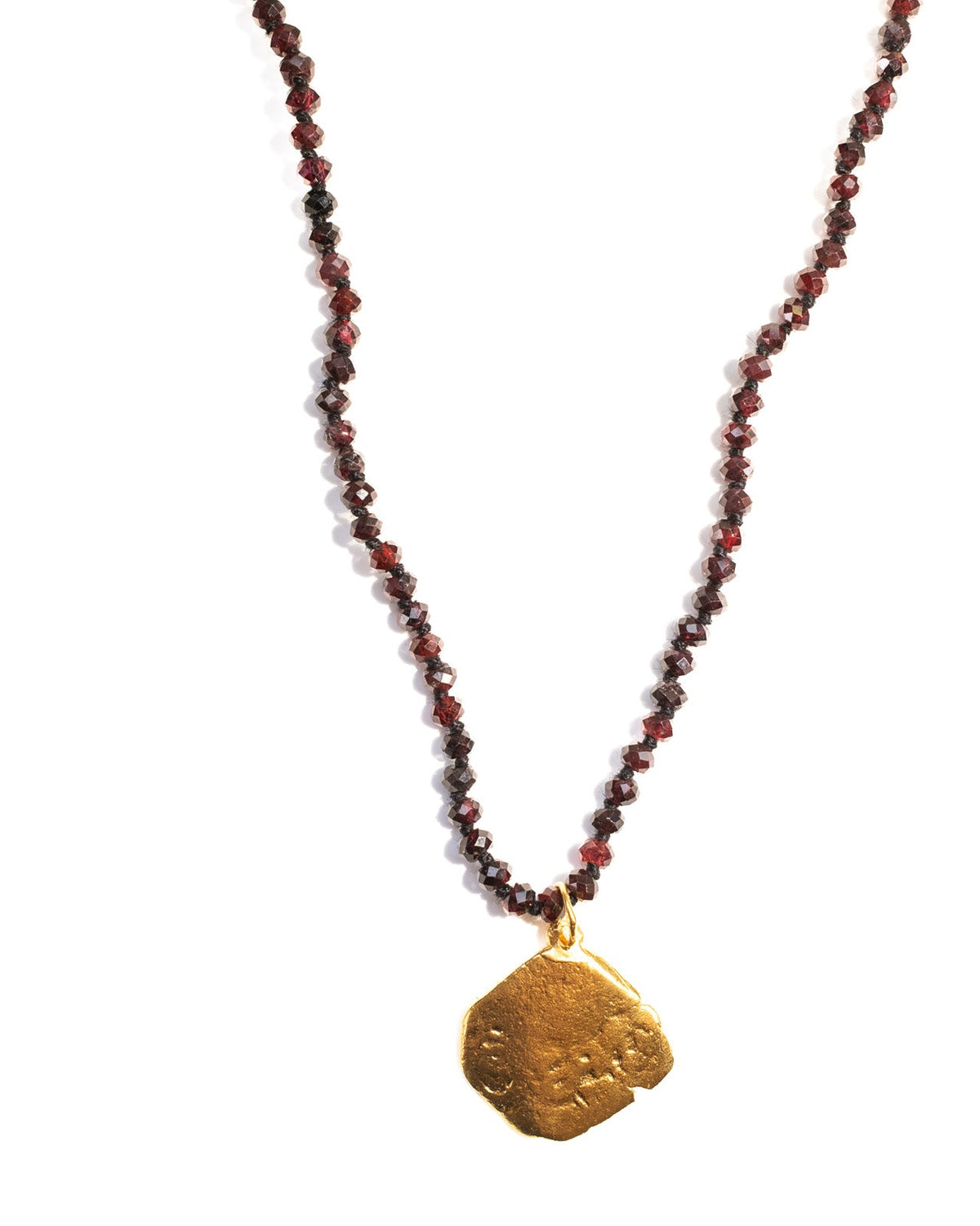 Another Era 18K Gold Vermeil & Garnet Necklace
