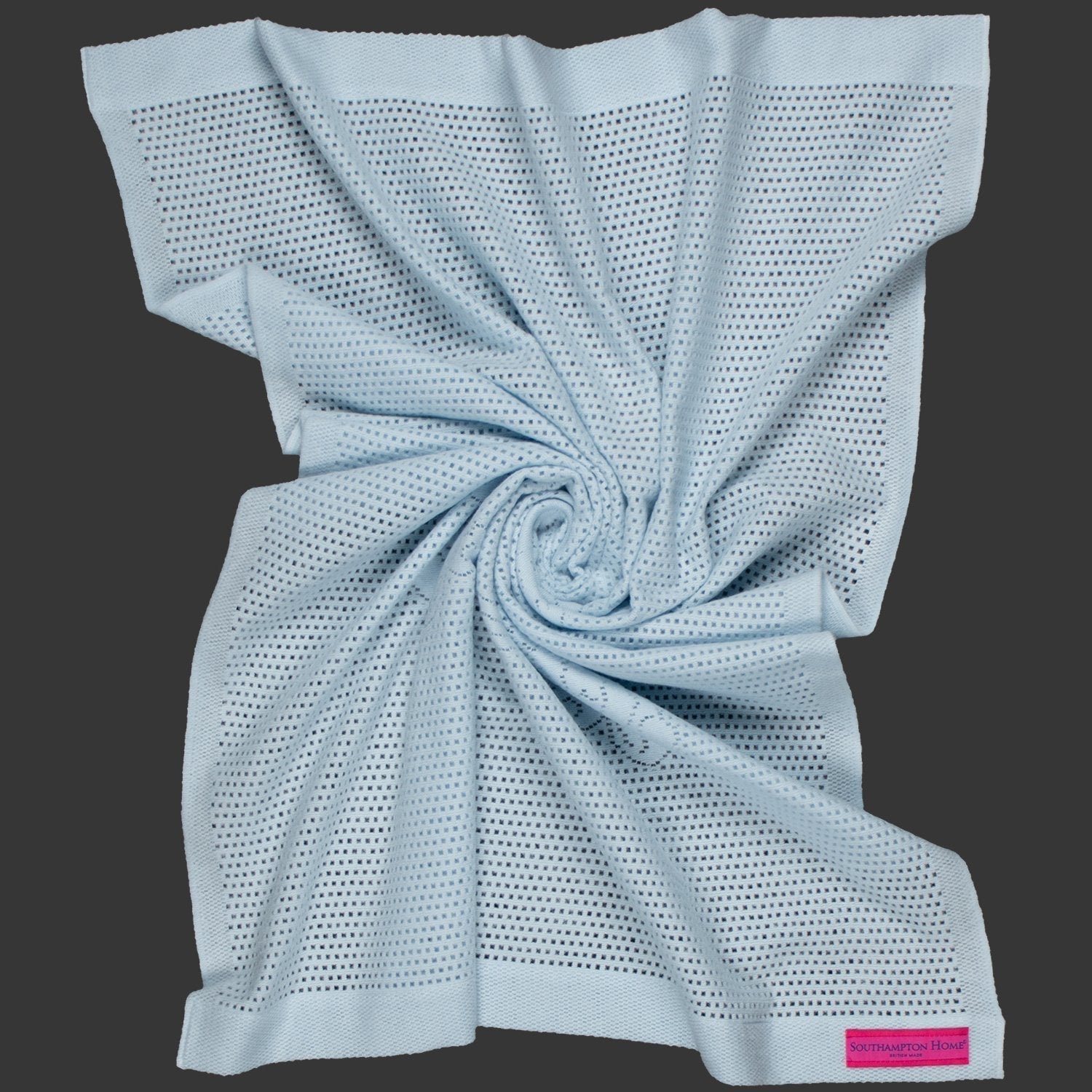Southampton Home Lace Weave Teddy Bear Baby Blanket ~ Blue ~-Gifts-00810032751333-{sku]-Prince of Scots