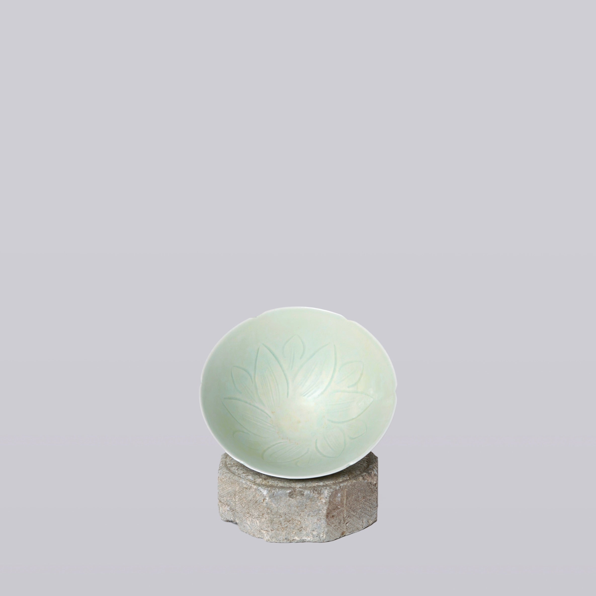 Celadon Porcelain Small Lotus Conical Bowl
