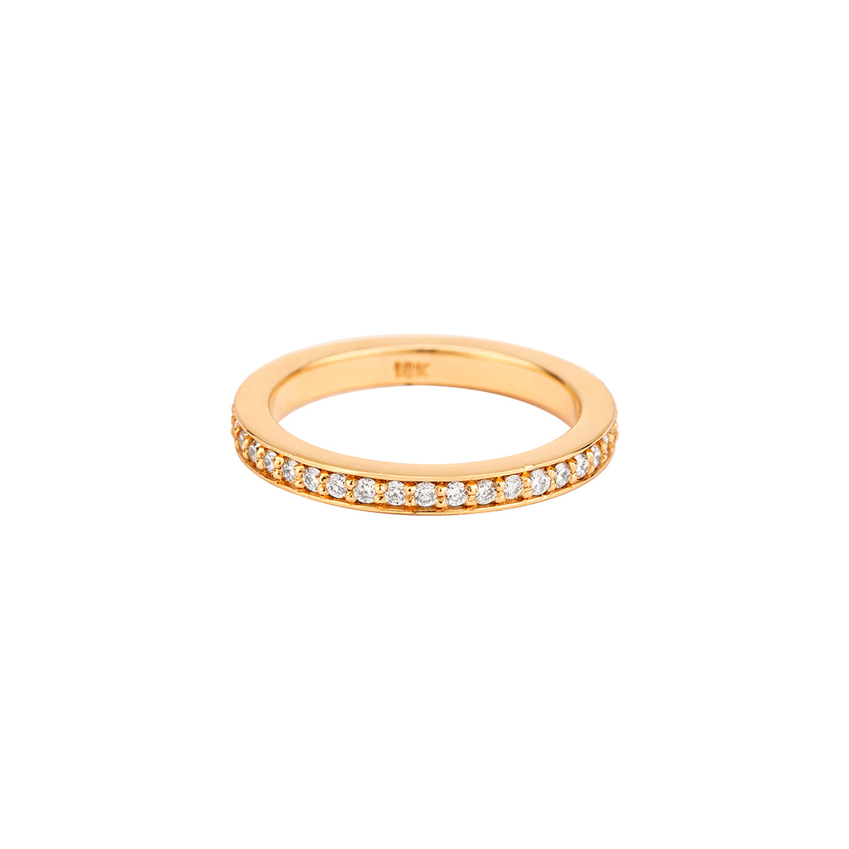 Forever Sweet 18K Yellow Gold Diamond Eternity Band