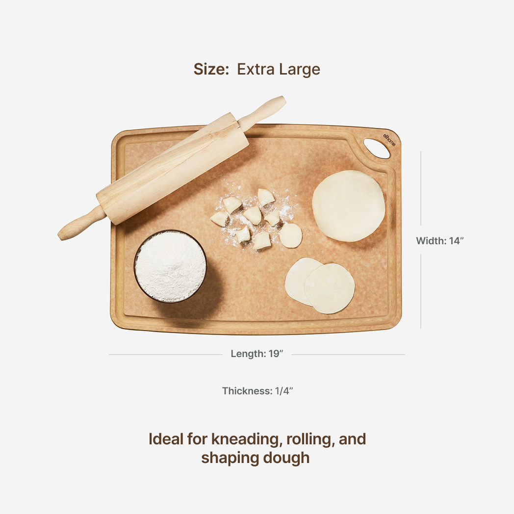 Elihome Classic Series X-Large Cutting Board dimensions - 14" x 19" x 1/4"
