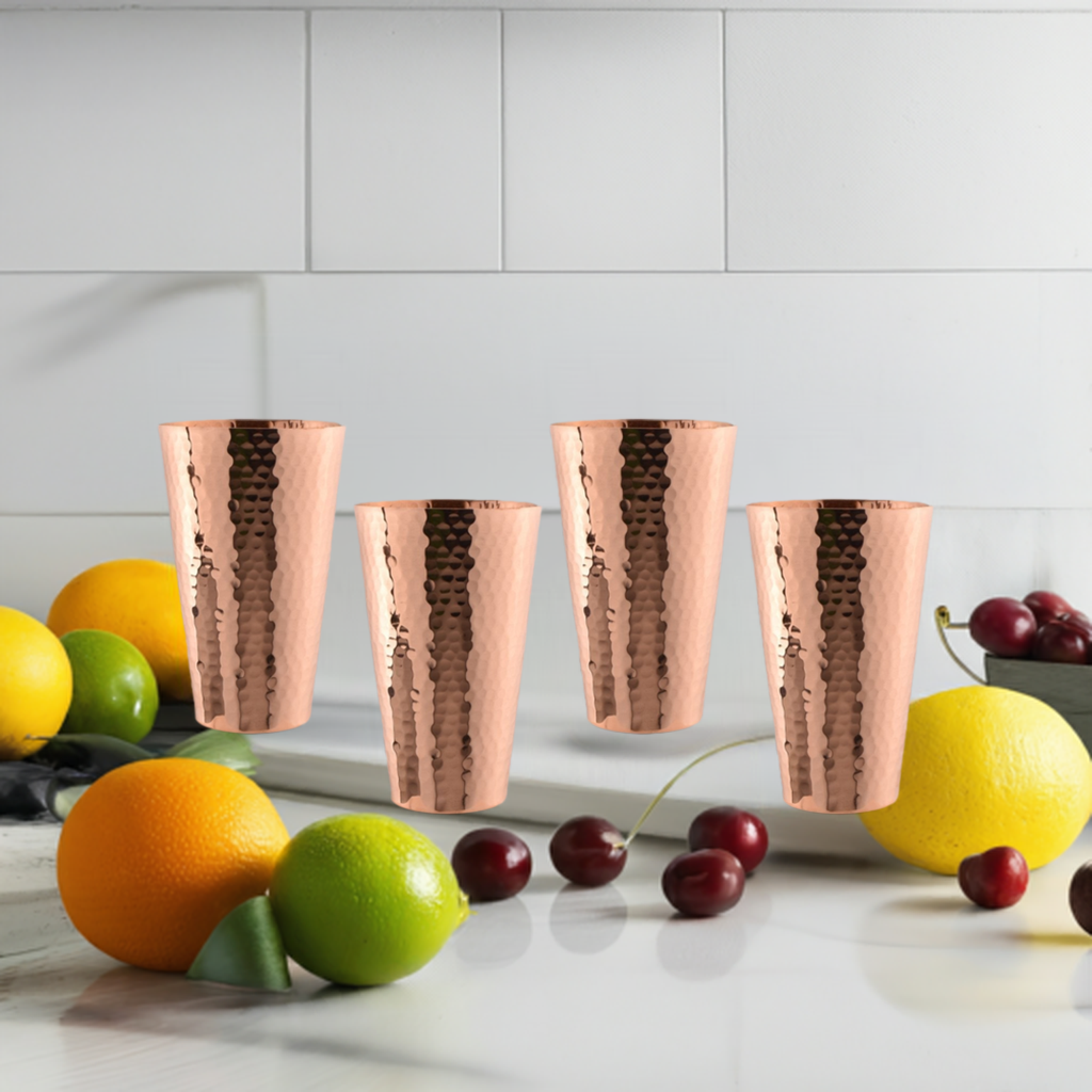 Prince of Scots 18 Ounce Hammered Copper Tumbler Cup-Dining and Entertaining-Prince of Scots-, -Prince of Scots