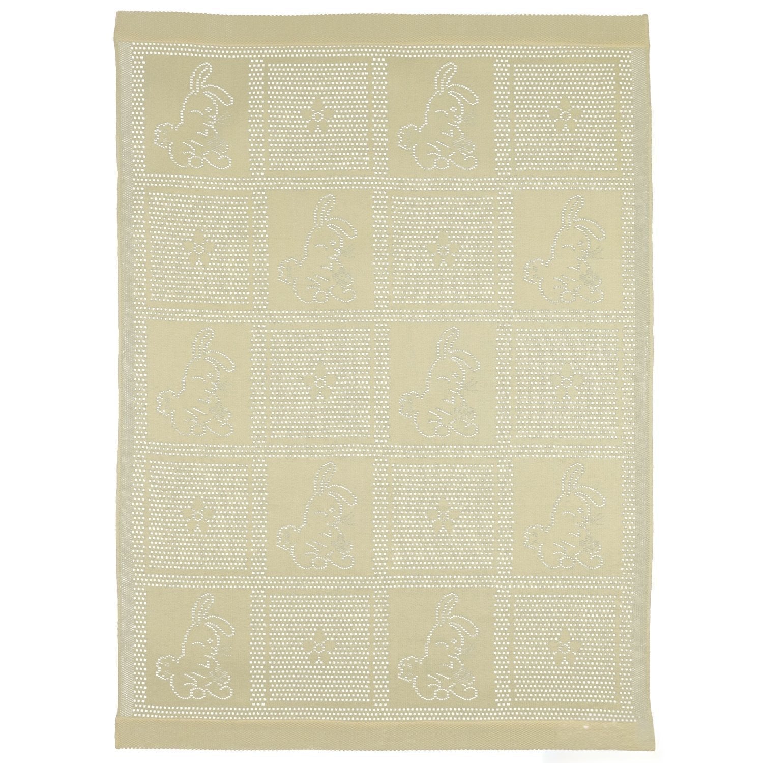 Southampton Home Lace Weave Bunny Baby Blanket ~ Yellow ~-Gifts-[bar code]-Prince of Scots