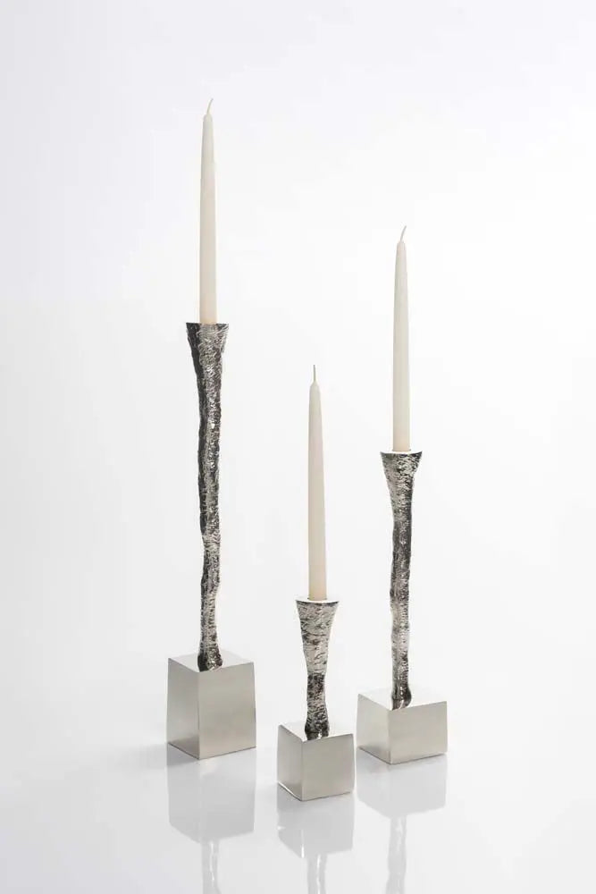 Nest Candle Holder Nickel Silver - Nima Oberoi Lunares 