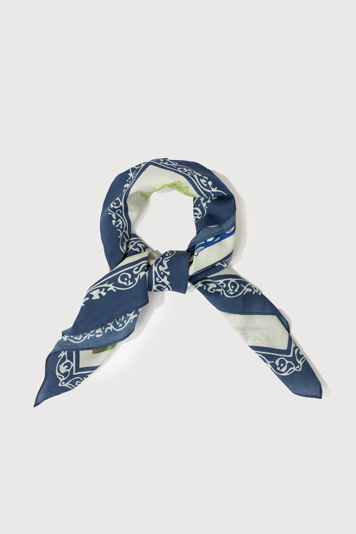 Summer Motif Bandana - Ivory Multi