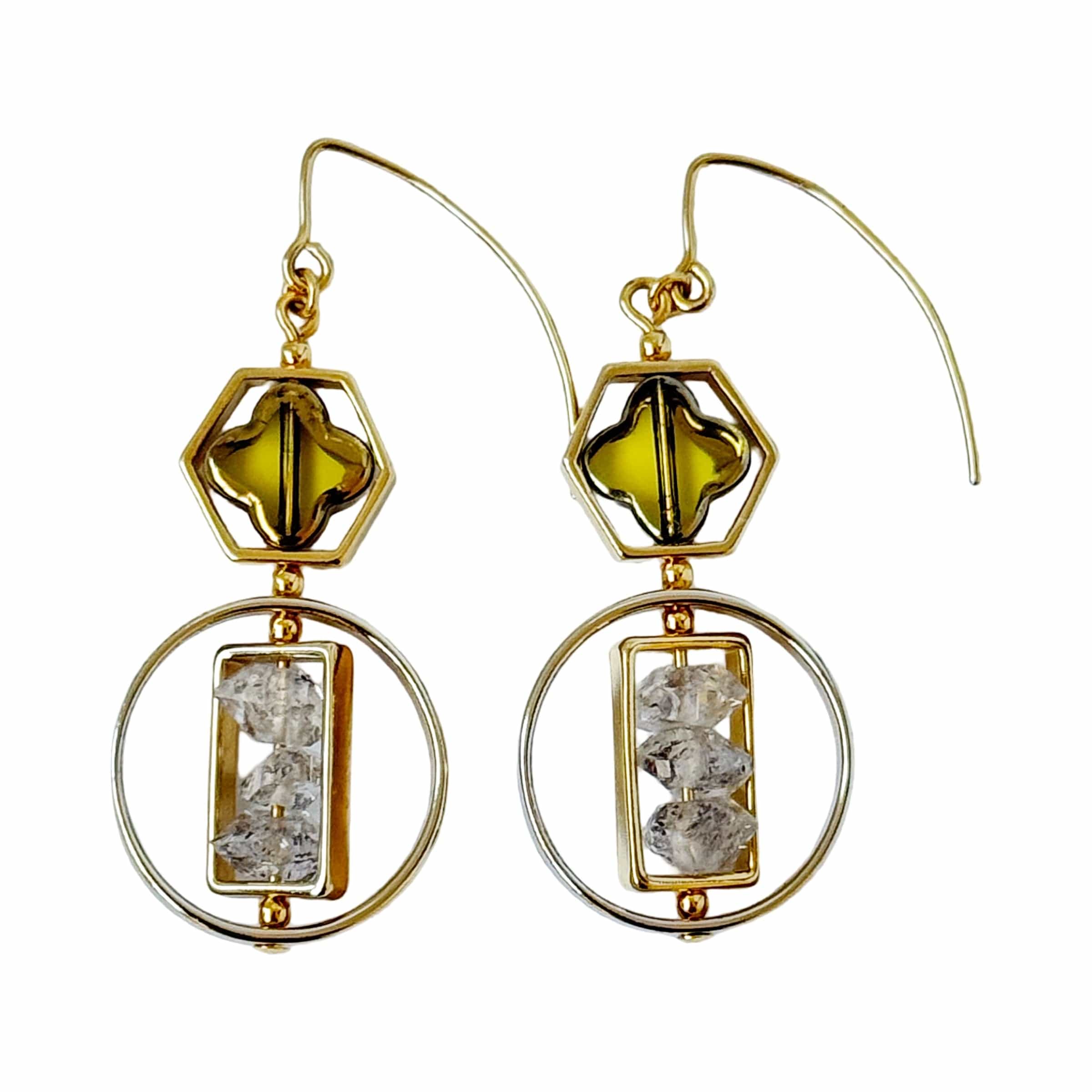 Art x Herkimer Crystals Earrings