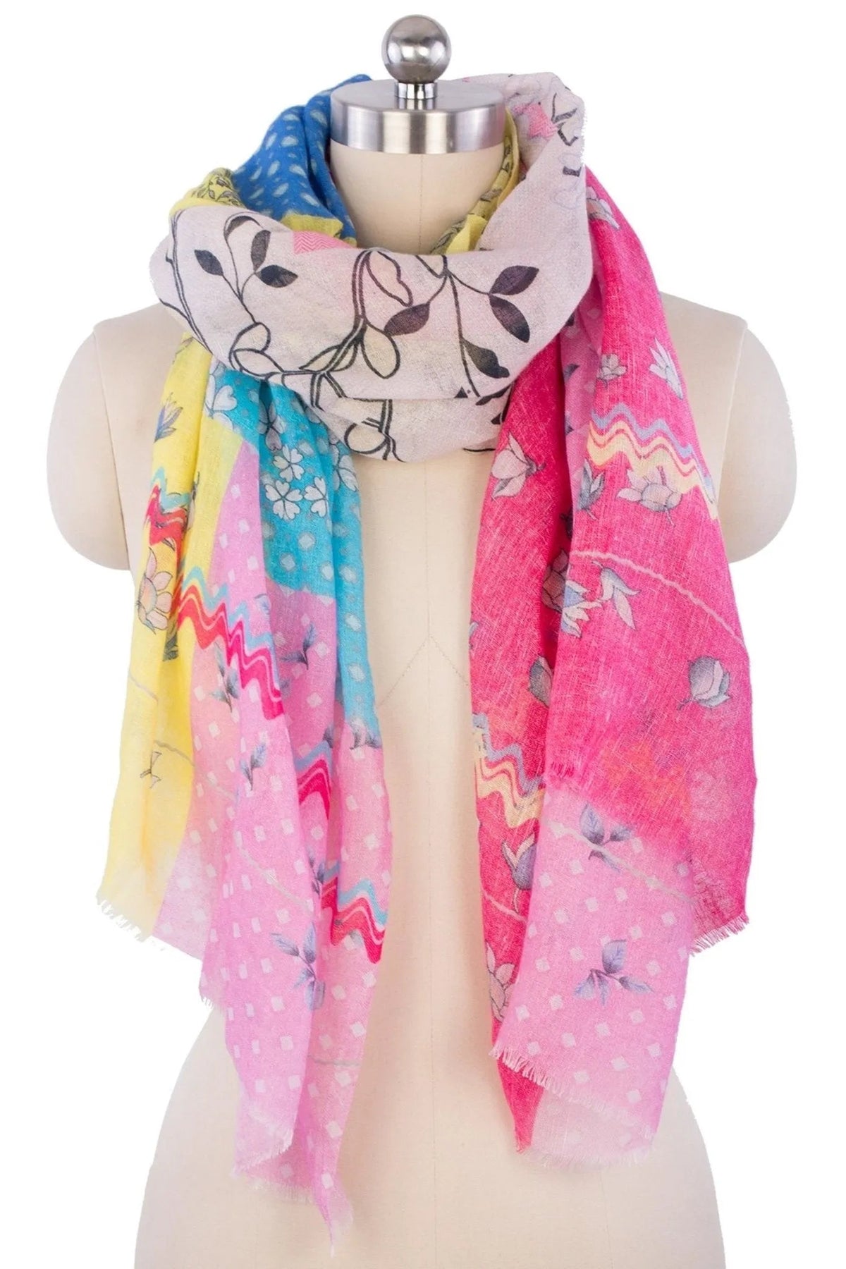 Happy Spring Scarf Light Multi