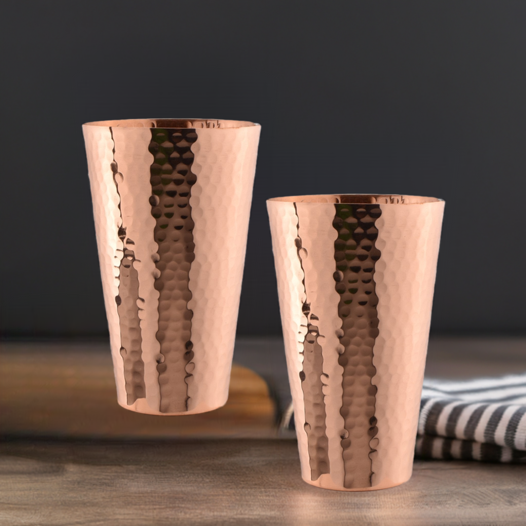 Prince of Scots 18 Ounce Hammered Copper Tumbler Cup-Dining and Entertaining-Prince of Scots-, -Prince of Scots