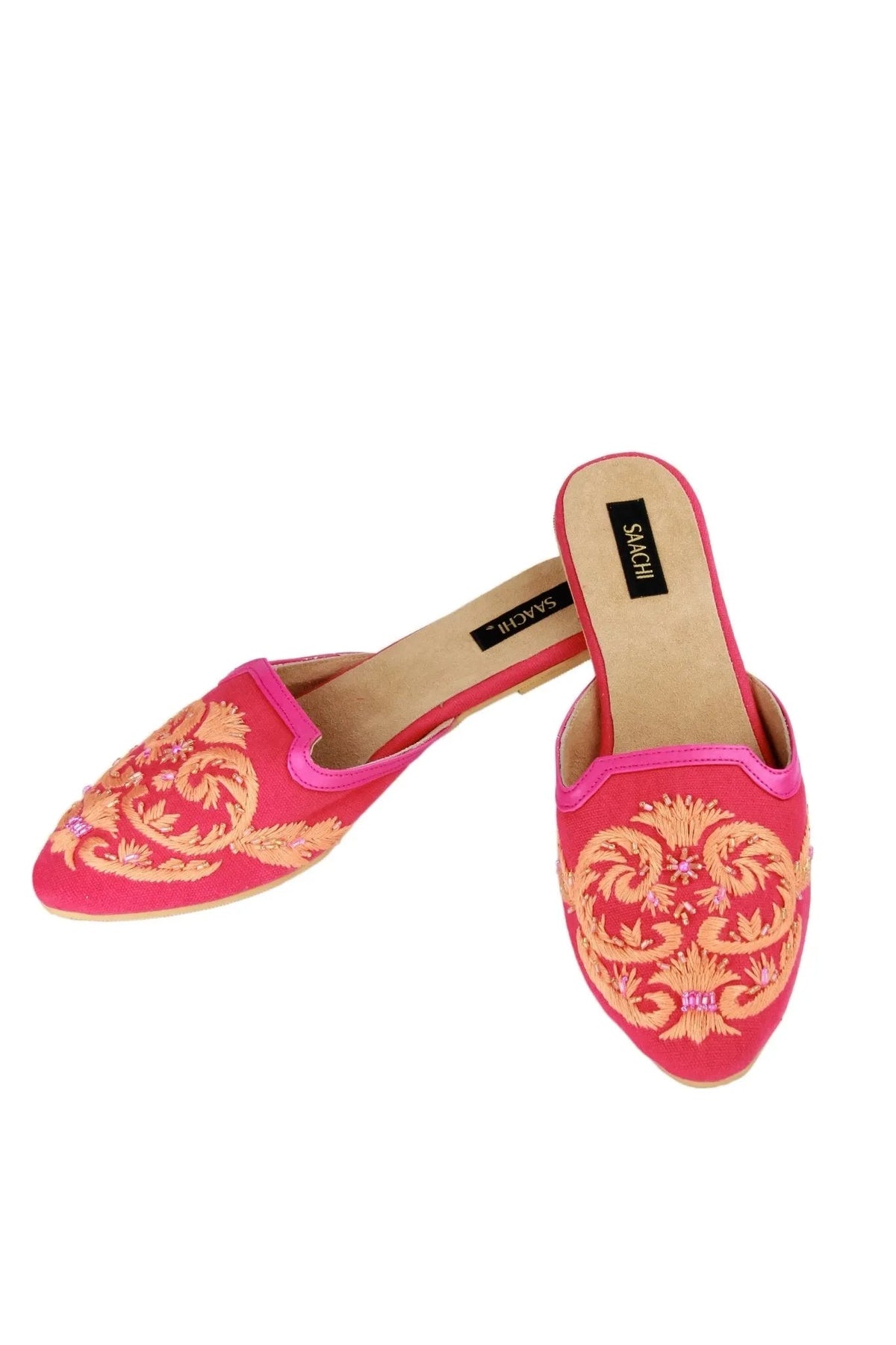 Pool Embroidered Mule Deep Pink