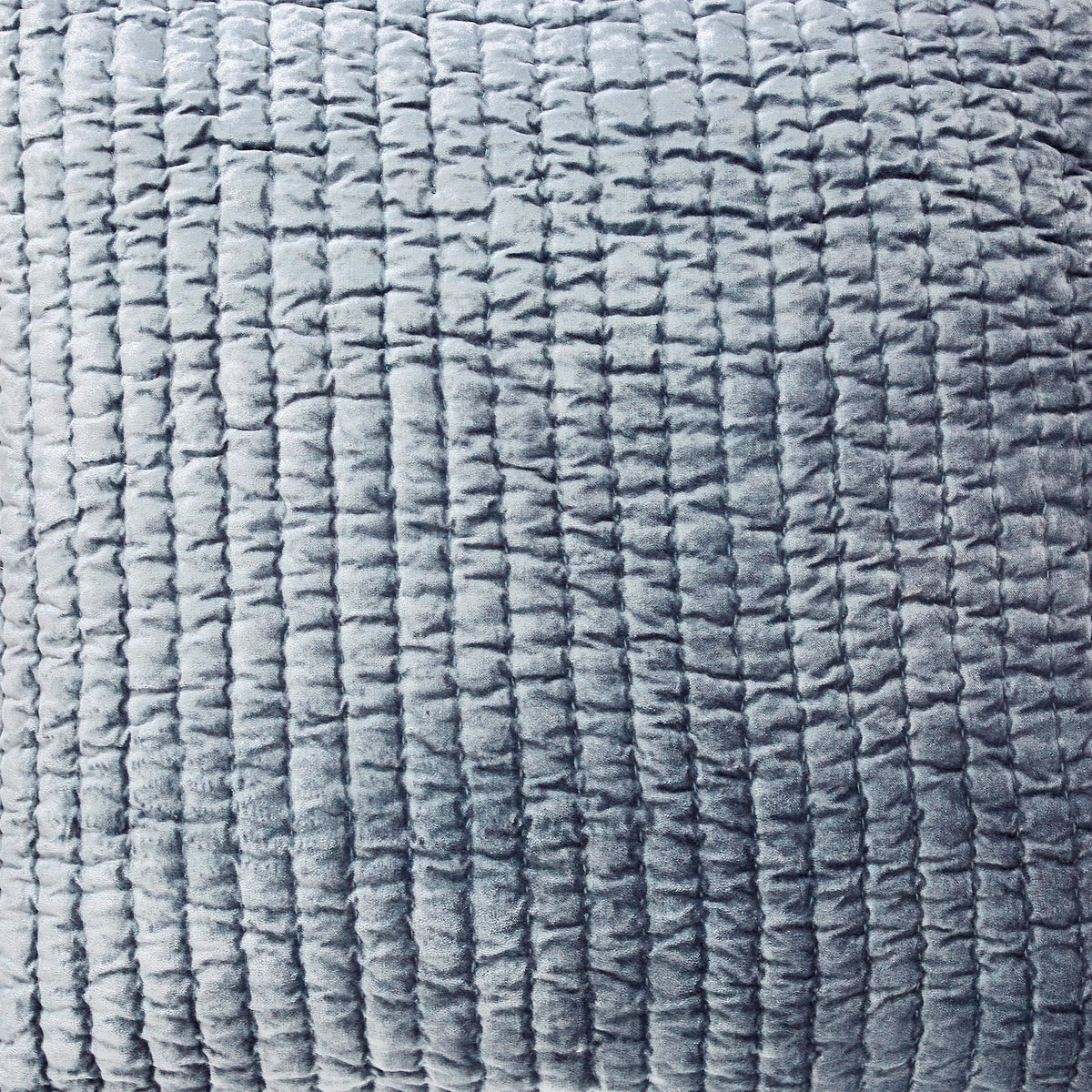 QT-340-9496_2|Close-up of a textured teal quilt with a mini-waffle pattern, providing soft comfort and modern bedroom style.