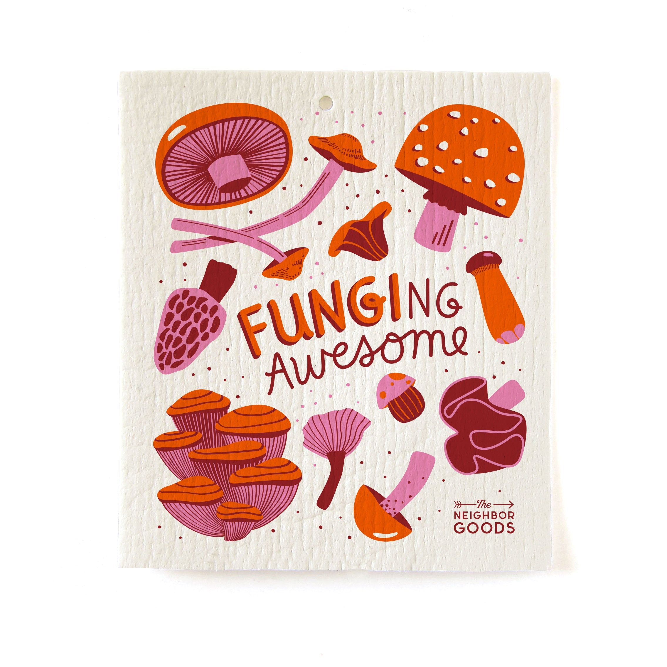 The Neighborgoods Mushroom Dish Towel and Sponge Cloth