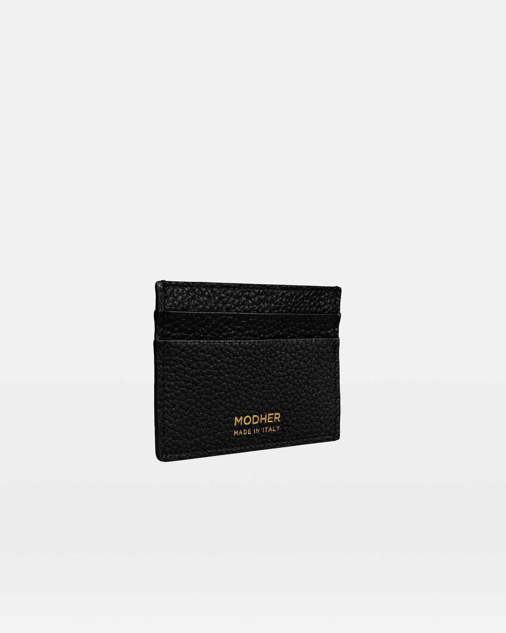 MODHER Leather credit card holder#color_white-and-black