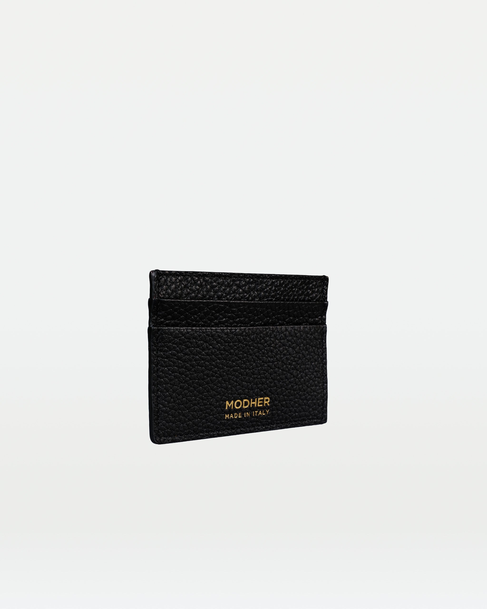 MODHER Leather credit card holder#color_white-and-black