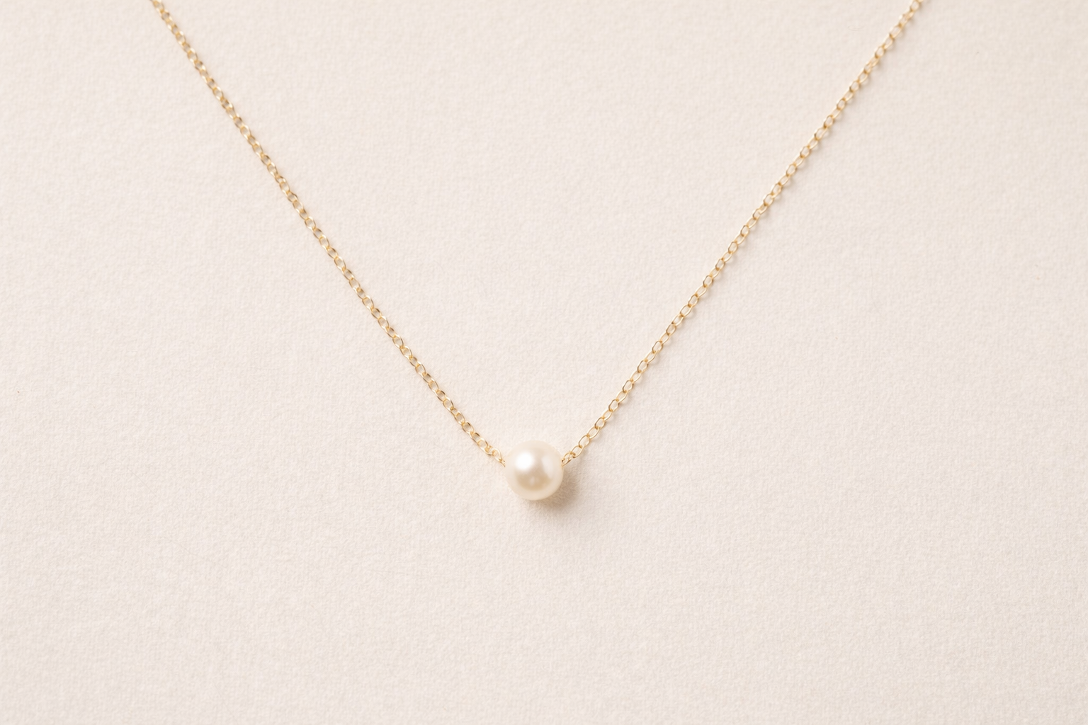 Grit Pearl Necklace | Gold Fill