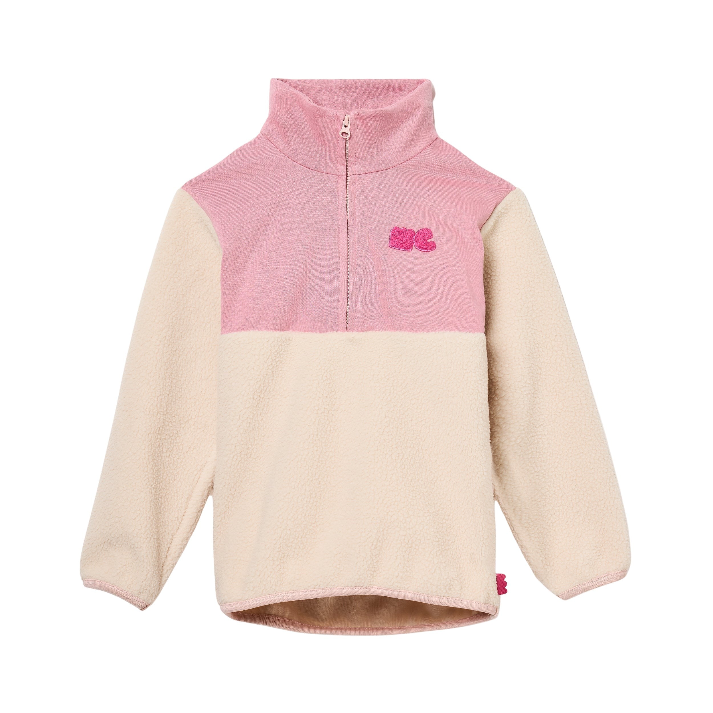Pink Sherpa Zip Up