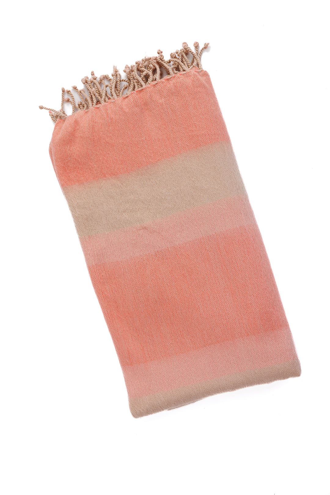 Pink artisanal woven throw