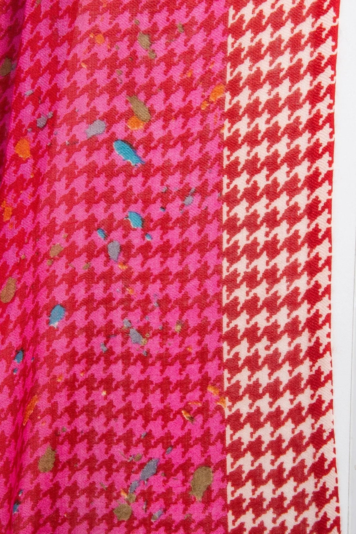 Fun Houndstooth Scarf Light Coral