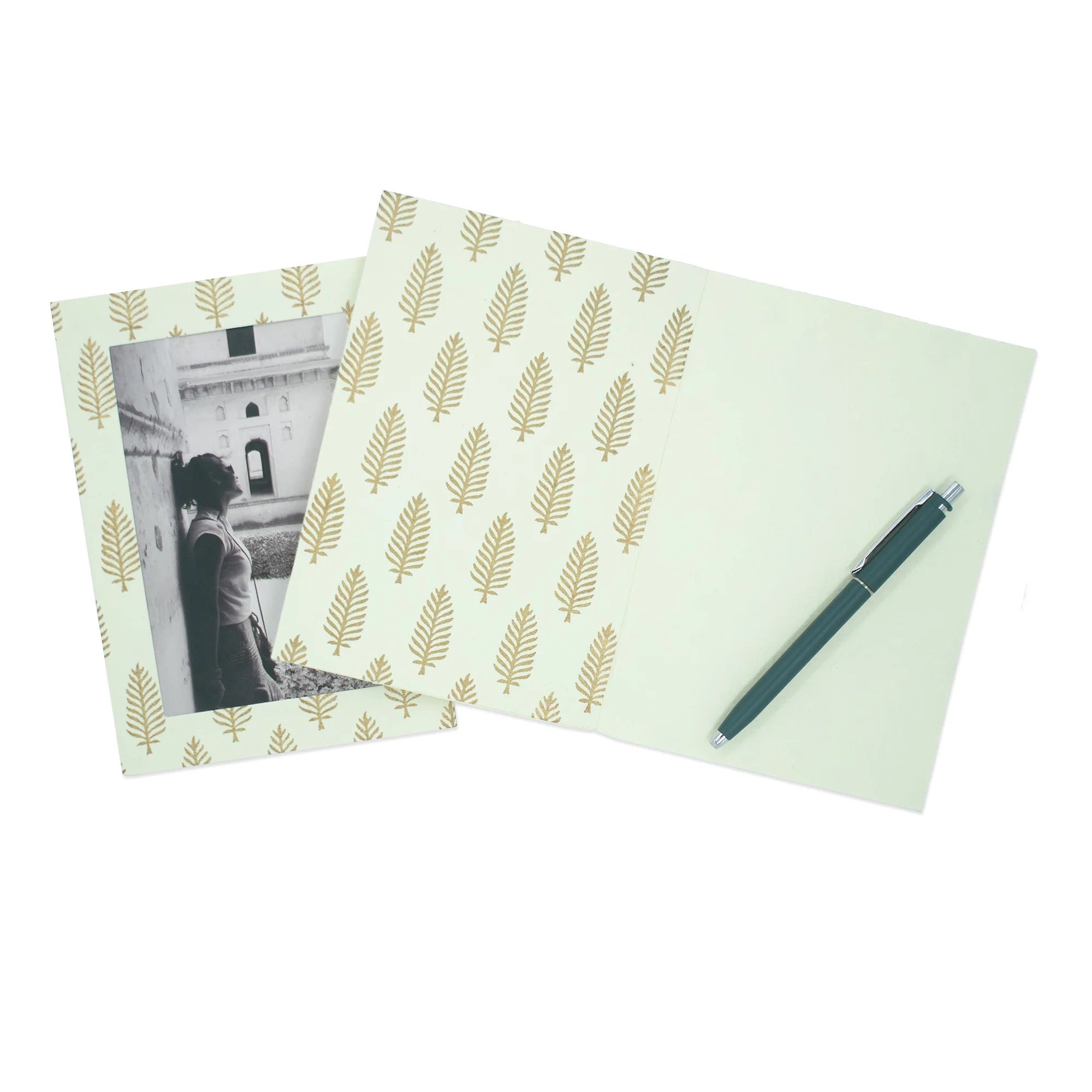 Photo Note Cards | Tree-Free Paper | Handmade | Fair Trade | GOLDEN LEAF