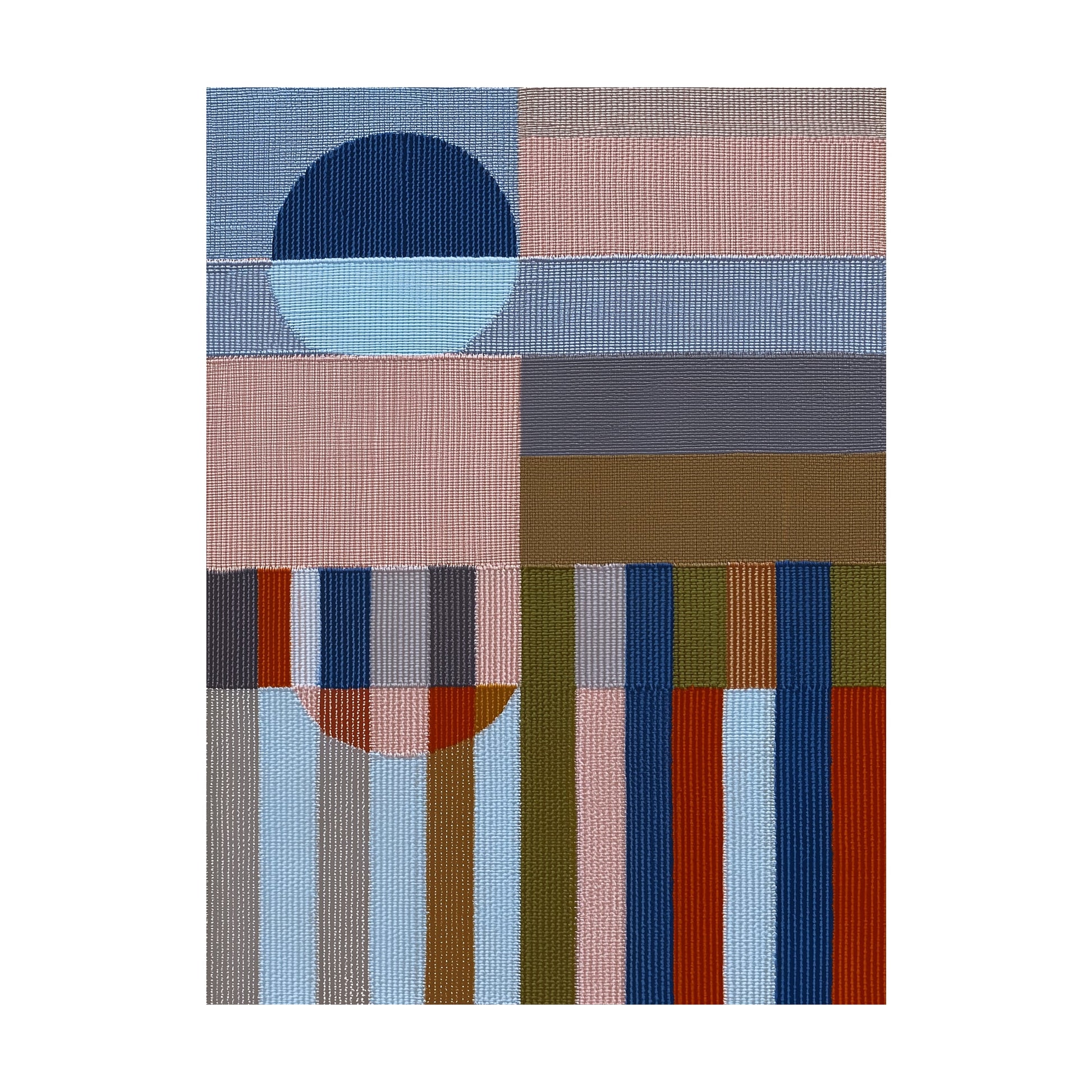 Woven Perspectives No. 06 — Geometric Abstract Art Print
