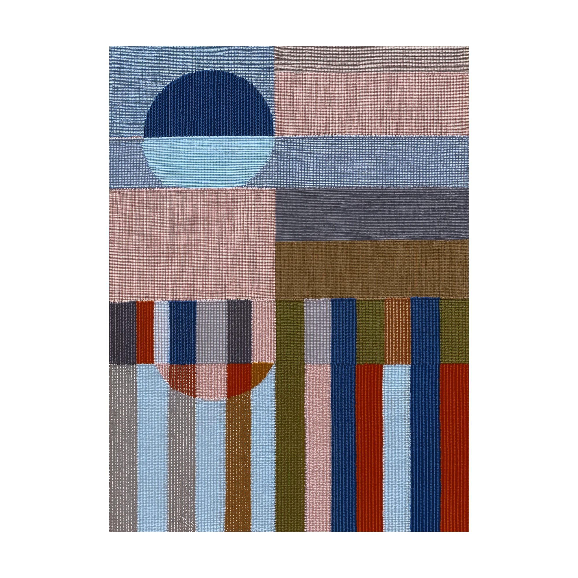 Woven Perspectives No. 06 — Geometric Abstract Art Print