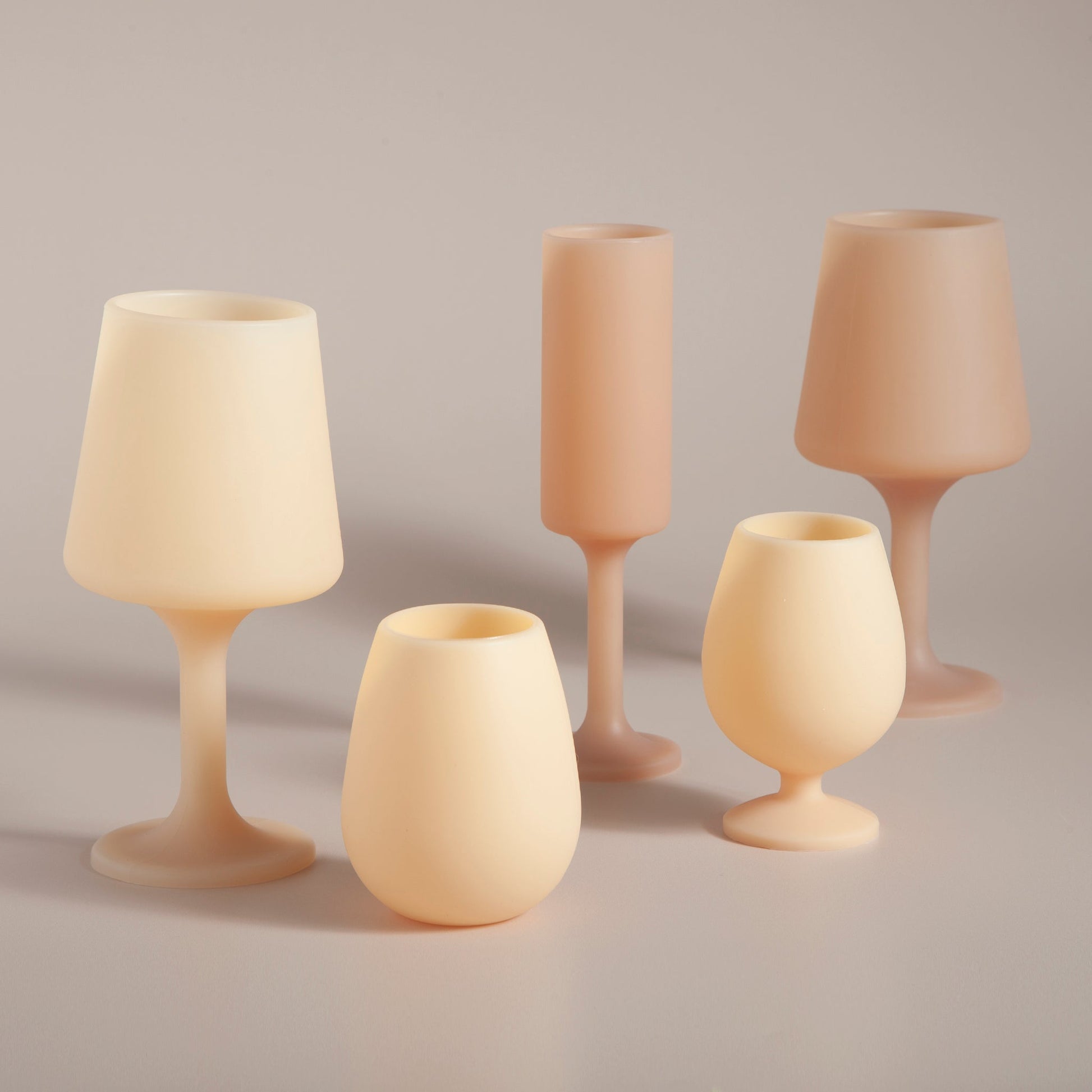 wheat + oat | stemm | silicone unbreakable wine glasses - porter green | style + sustainability