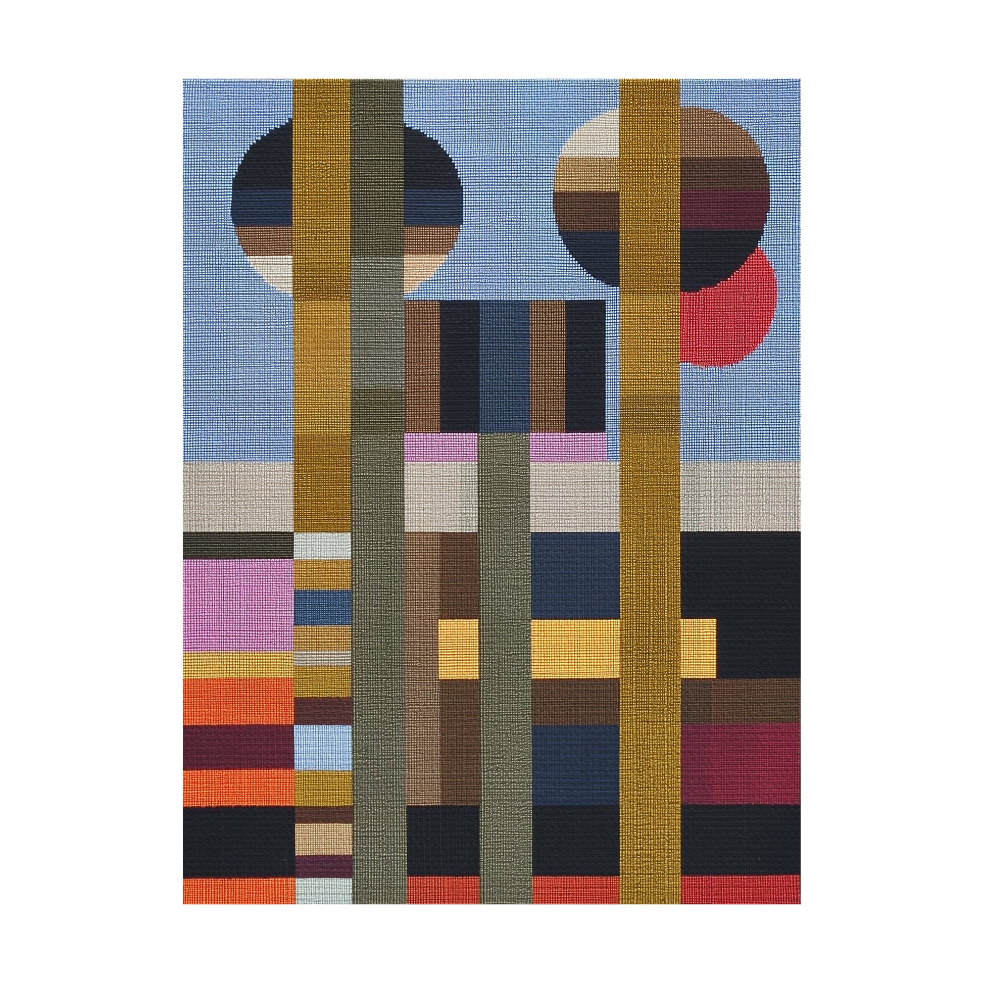 Woven Perspectives No. 13 — Geometric Abstract Art Print