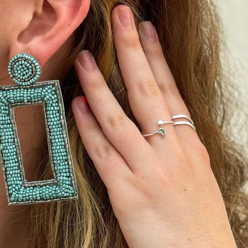 Ethical sterling semi-colon ring | Fair Anita