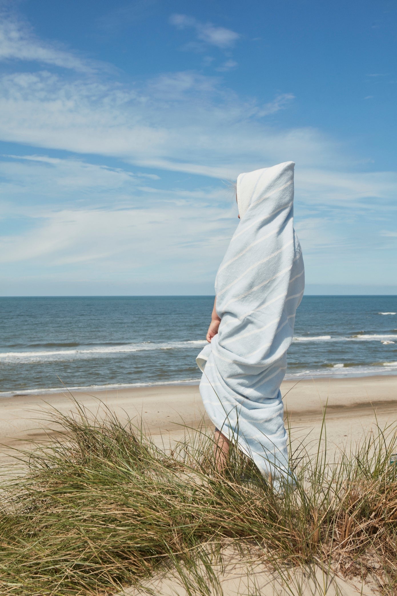 Raita Hooded Towel Cloud Ice Blue 2
