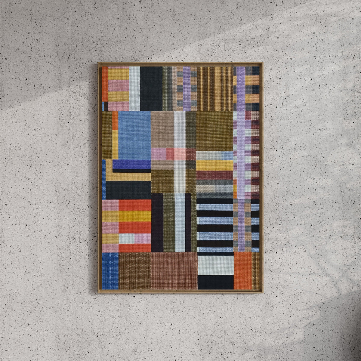 Woven Perspectives No. 02 — Geometric Abstract Art Print
