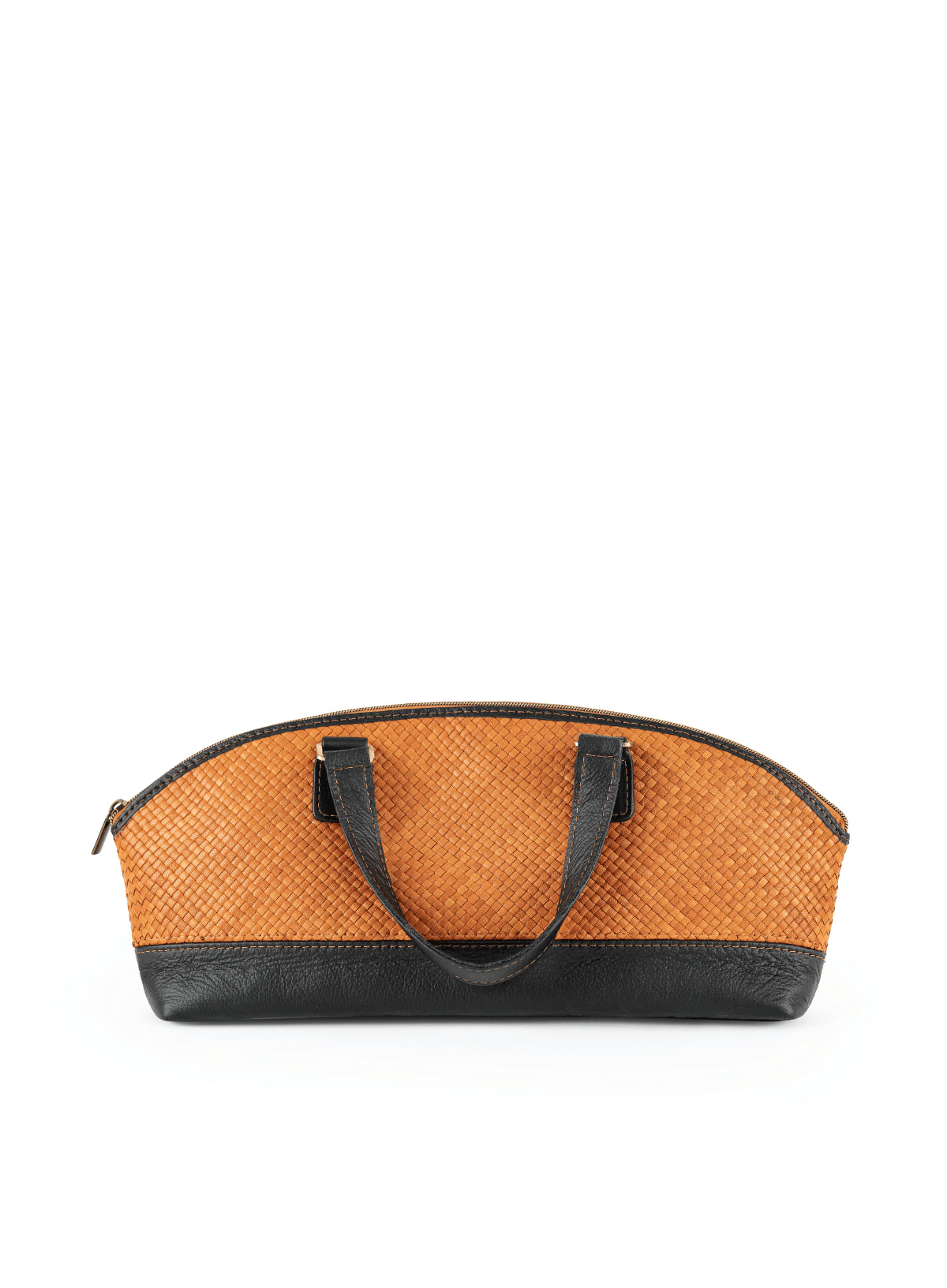 satchel bowler bag from the spring collection - front view strap down.