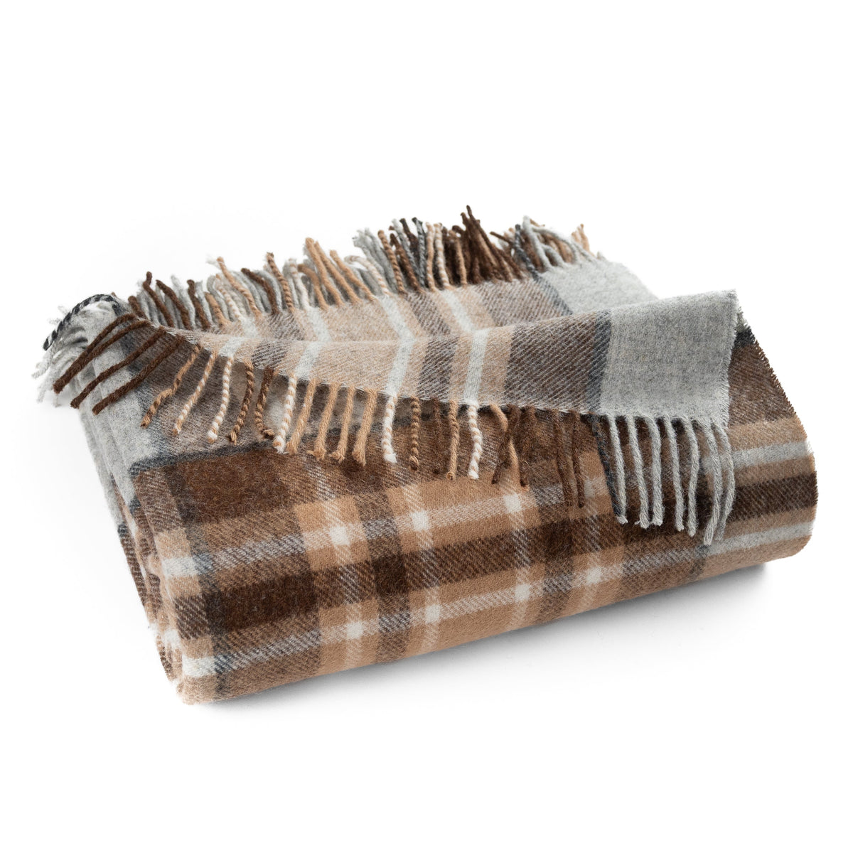 Highland Tweeds Shetland Lambswool Throw (McKellar)-Throws and Blankets-[bar code]-Prince of Scots