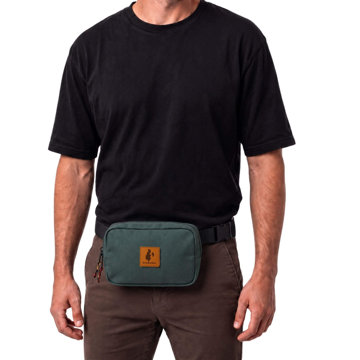 Canvas Crossbody Belt Bag Pouch, The Everywhere Belt Bag #color_forest-green