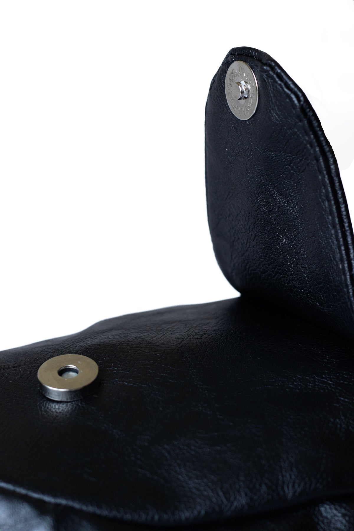 Buru black vegan leather durable crossbody sling bag #color_black