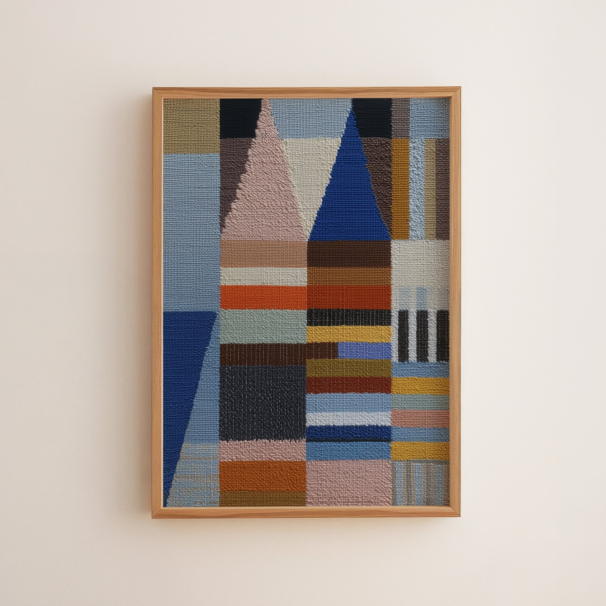 Woven Perspectives No. 04 — Geometric Abstract Art Print