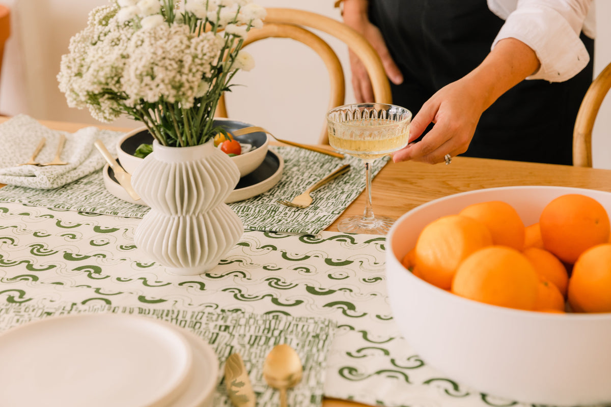 Ortega in Cereus 14" x 90" Table Runner - at300nelson