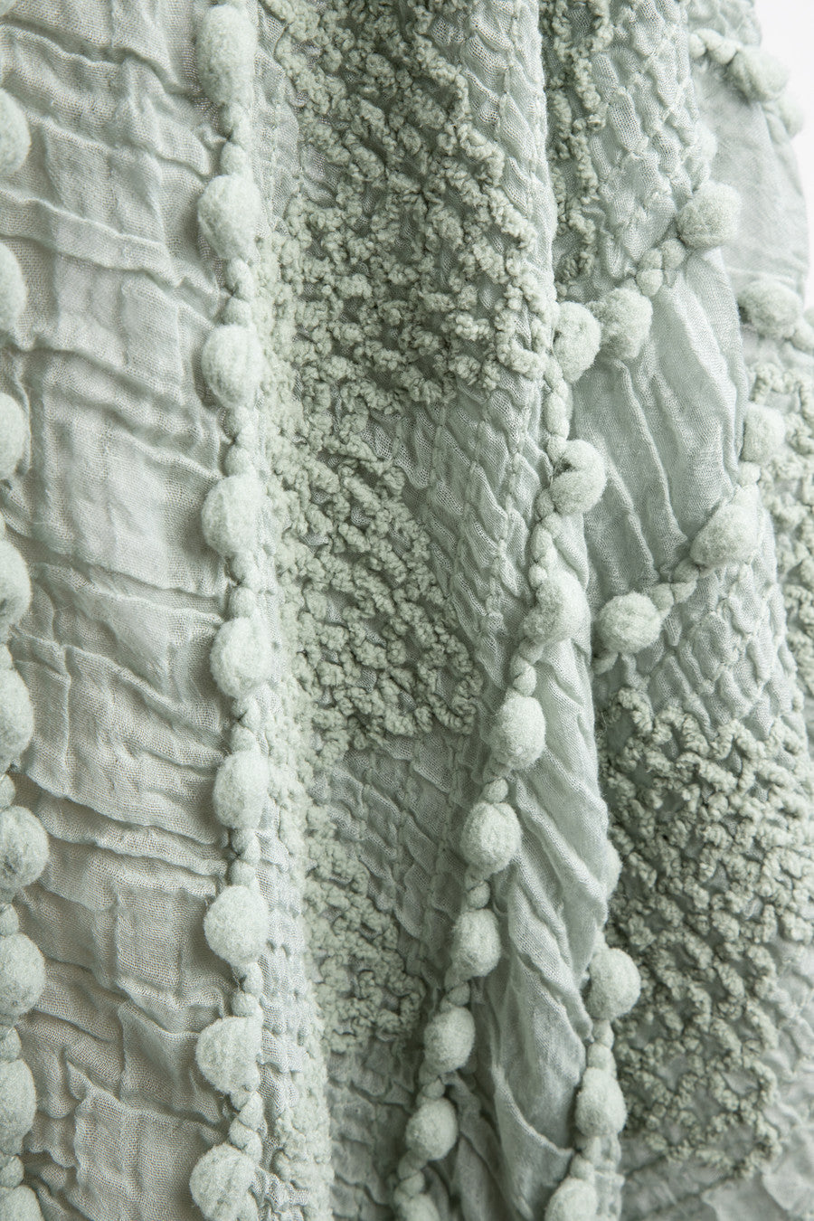 Bohemian Textured Kimono - Medium Aquamarine