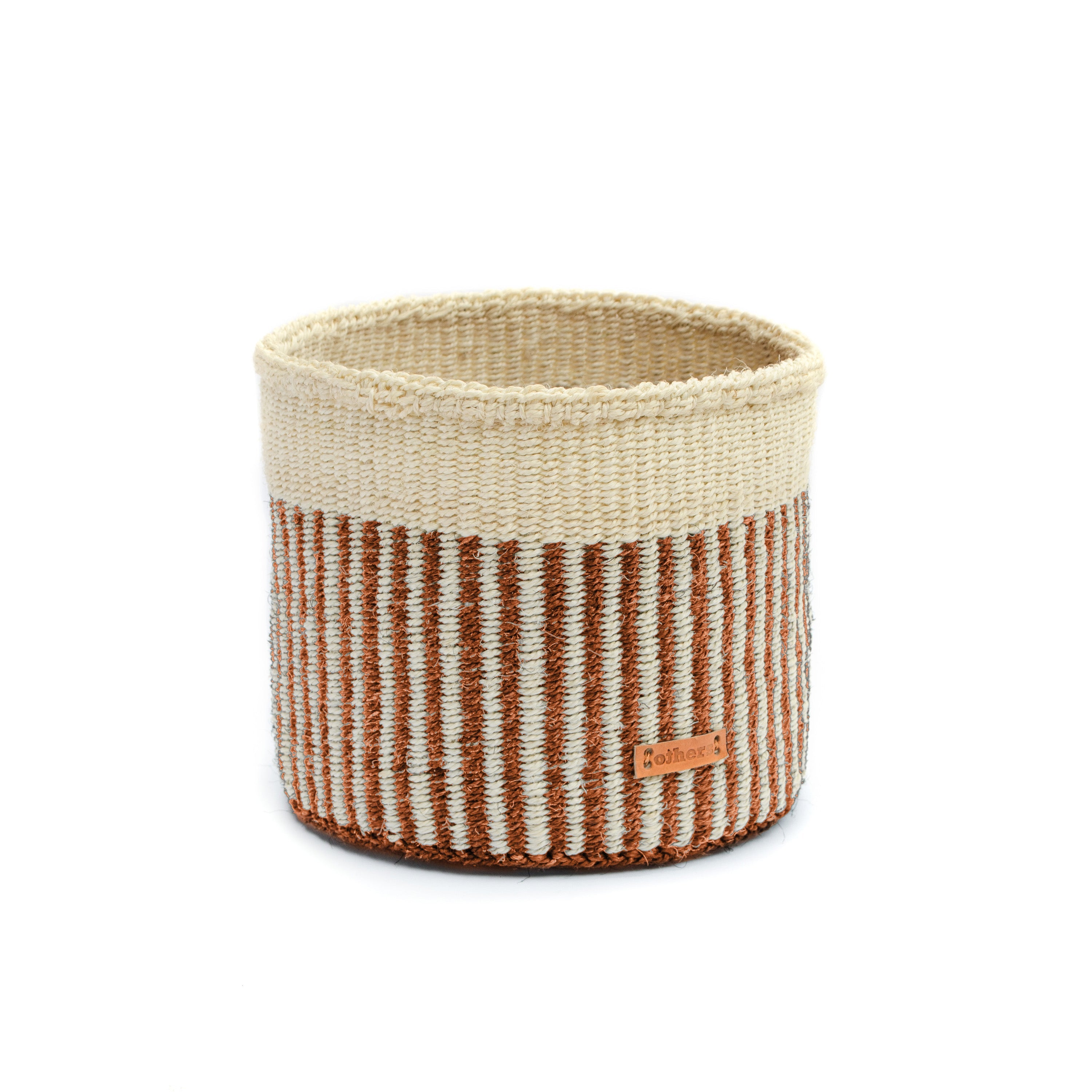 Others Sisal Basket with Brown Stripe